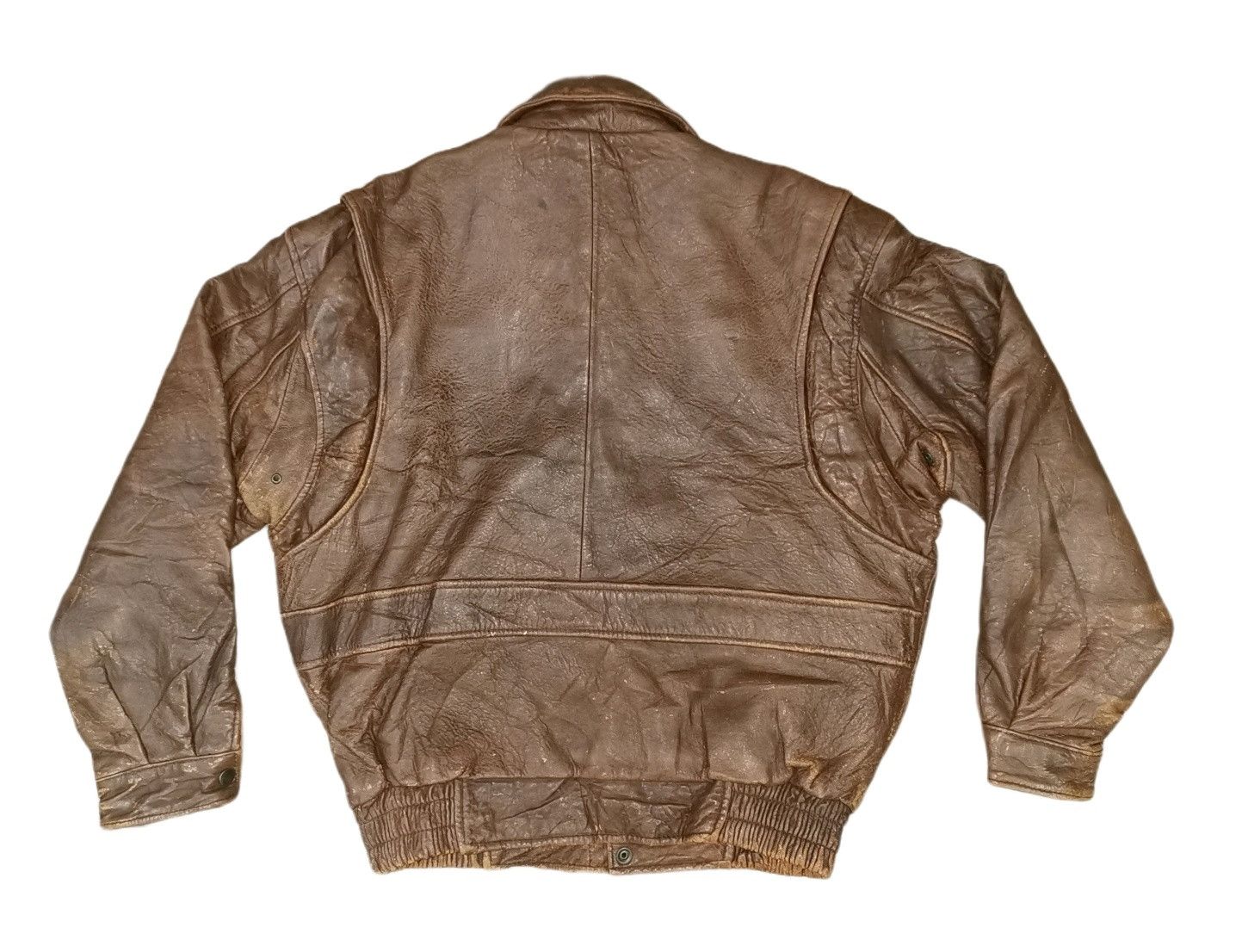 Japanese Brand Vintage Skelly Leather Bomber Jacket Size US M / EU 48-50 / 2 - 7 Thumbnail