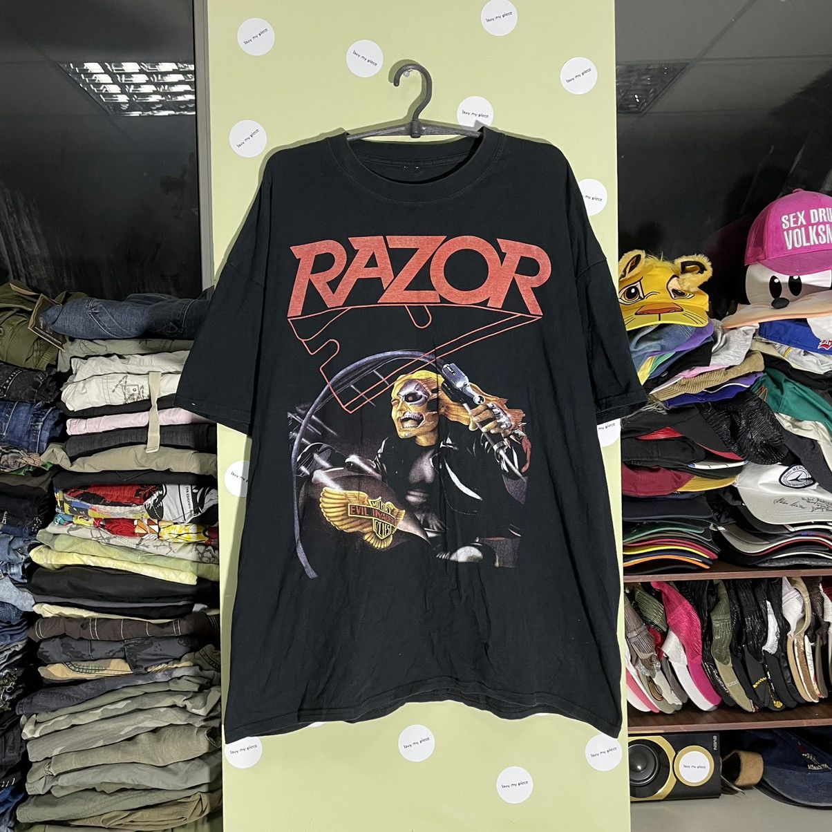 Vintage Vintage Y2K Razor Graphic Tee Band Tee Skate Punk Faded XXL Size US XXL / EU 58 / 5 - 1 Thumbnail