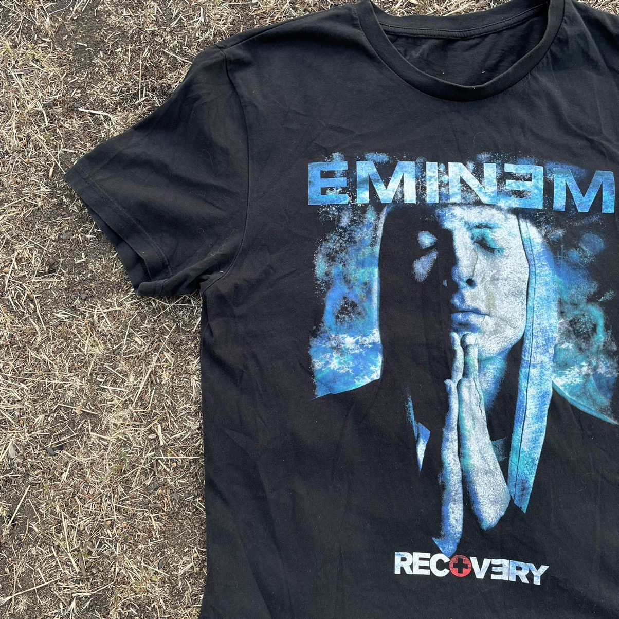 Vintage Vintage Y2K Eminem Graphic Band Tee Faded Black Streetwear S Size US S / EU 44-46 / 1 - 3 Thumbnail