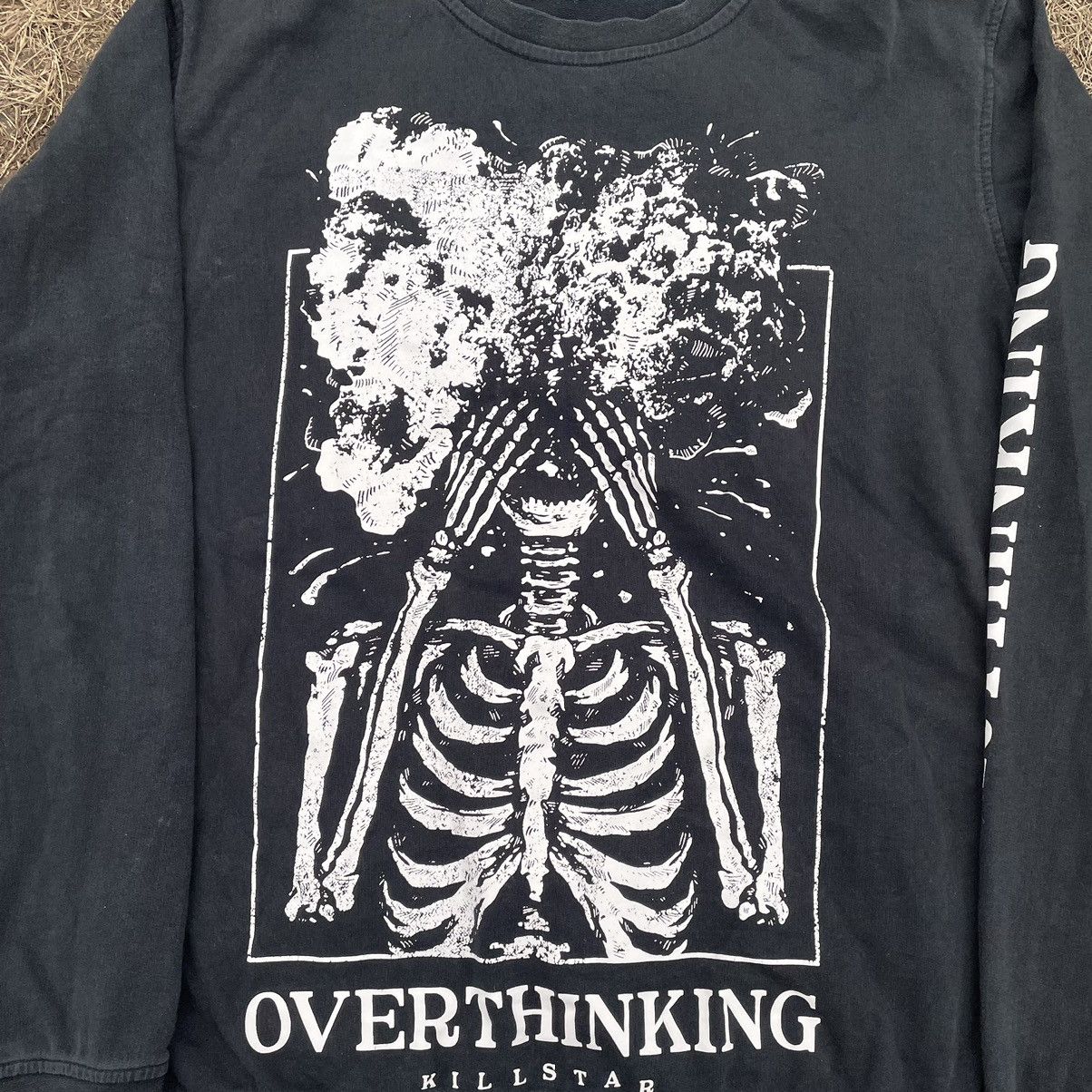 Vintage Vintage Y2K Skeleton Graphic Sweatshirt Dark Grunge Streetwe Size US M / EU 48-50 / 2 - 4 Thumbnail