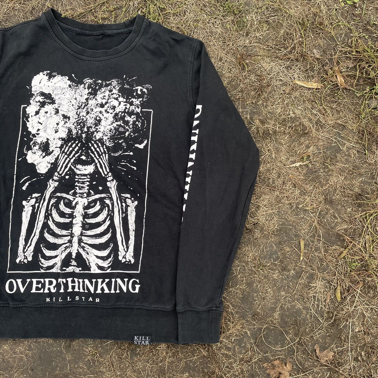 Vintage Vintage Y2K Skeleton Graphic Sweatshirt Dark Grunge Streetwe Size US M / EU 48-50 / 2 - 2 Thumbnail