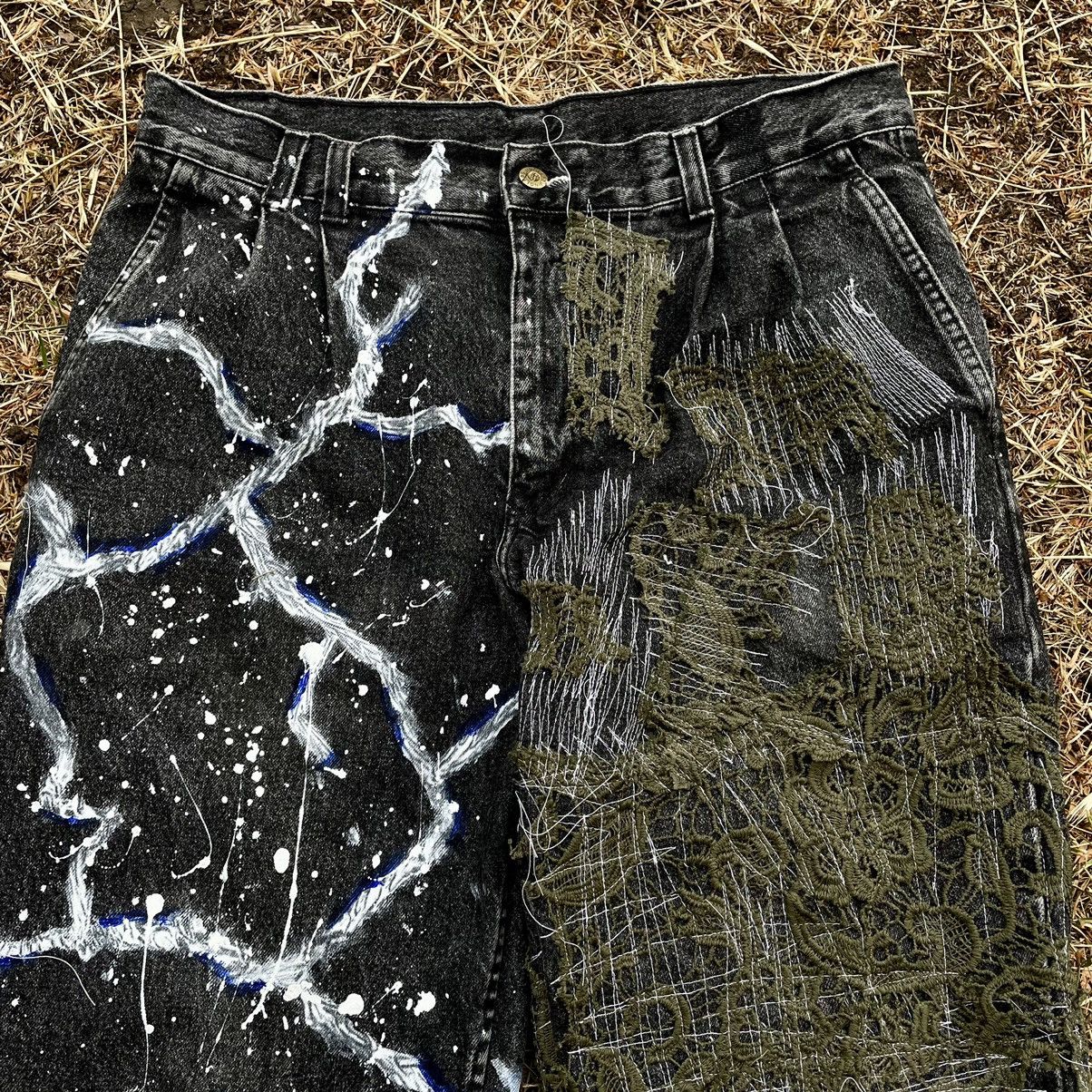 Vintage Vintage Y2K Baggy Distressed Skate Pants Streetwear Logo 34 Size US 34 / EU 50 - 5 Thumbnail