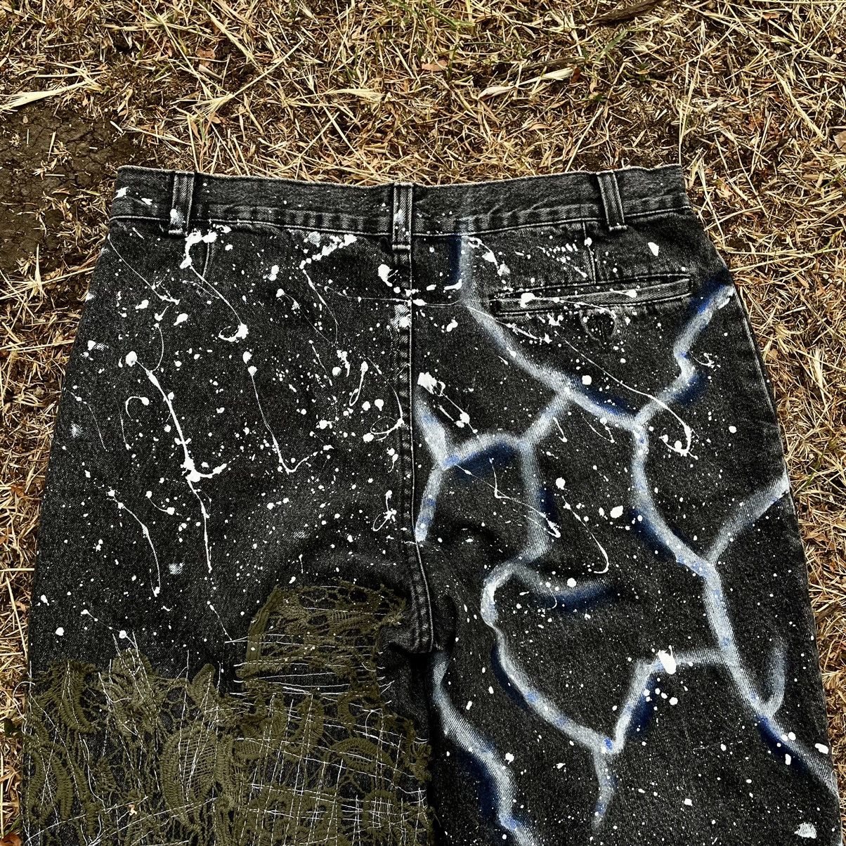 Vintage Vintage Y2K Baggy Distressed Skate Pants Streetwear Logo 34 Size US 34 / EU 50 - 12 Thumbnail