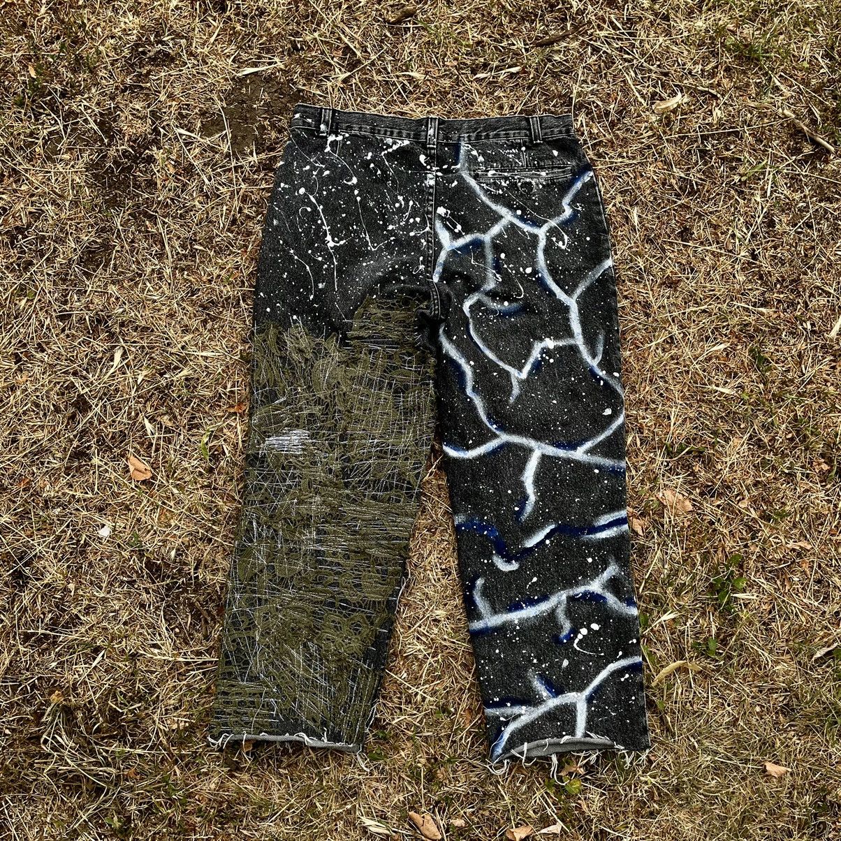Vintage Vintage Y2K Baggy Distressed Skate Pants Streetwear Logo 34 Size US 34 / EU 50 - 8 Thumbnail