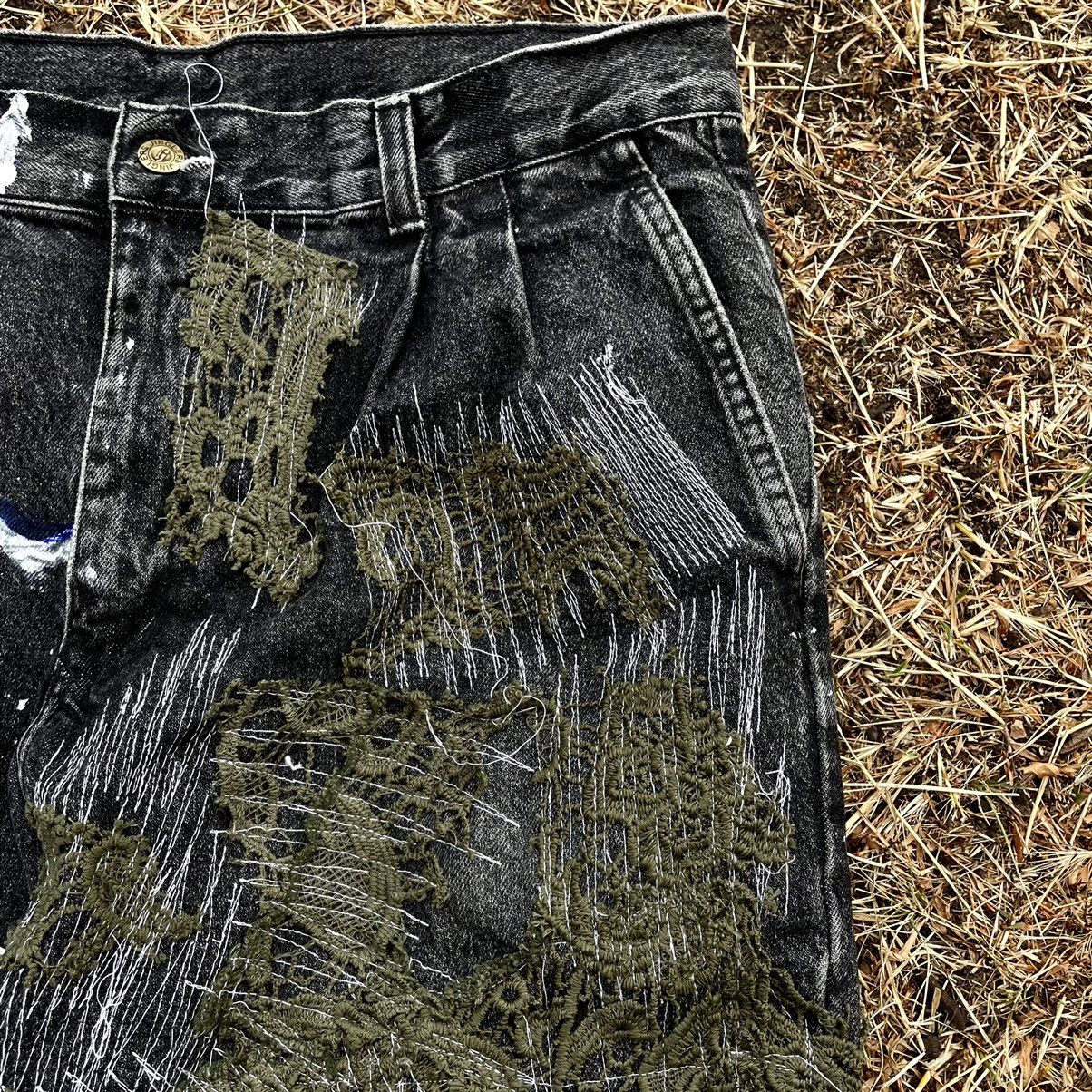 Vintage Vintage Y2K Baggy Distressed Skate Pants Streetwear Logo 34 Size US 34 / EU 50 - 6 Thumbnail