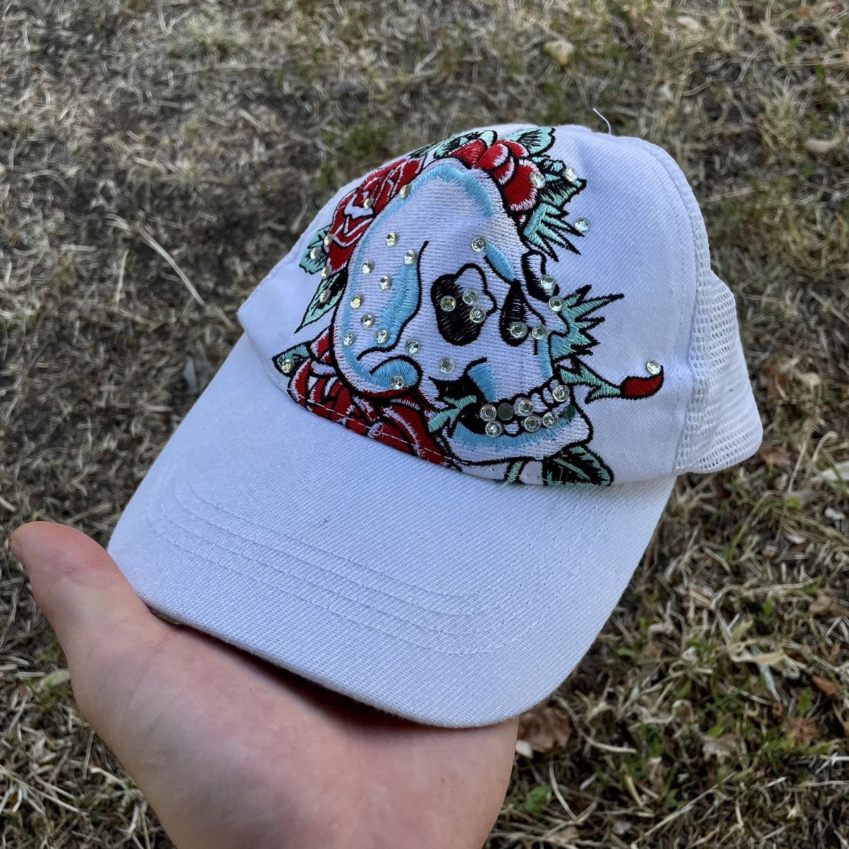Vintage Vintage Y2K Ed Hardy Style Rose Graphic Trucker Hat Streetwe Size ONE SIZE - 2 Thumbnail