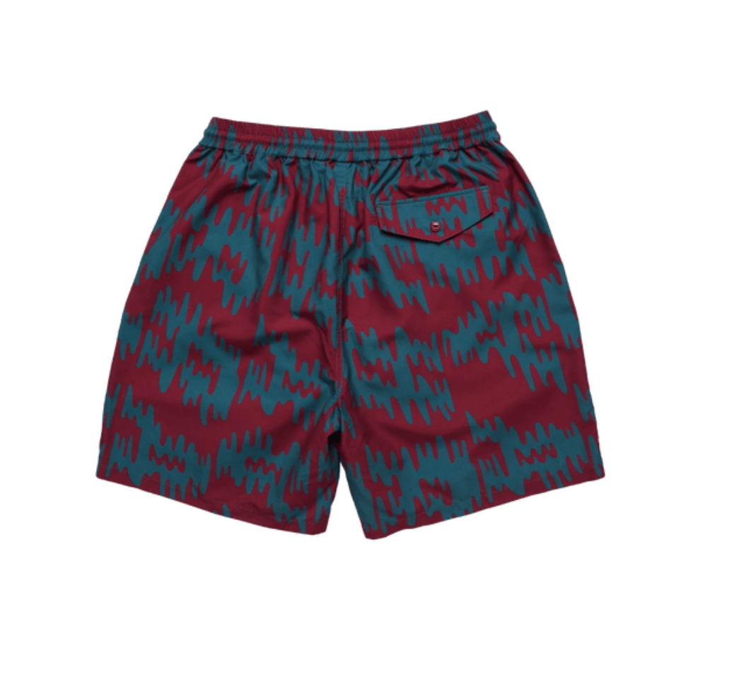 Parra By Parra Tremor Pattern Shorts Red • L Size US 34 / EU 50 - 2 Thumbnail