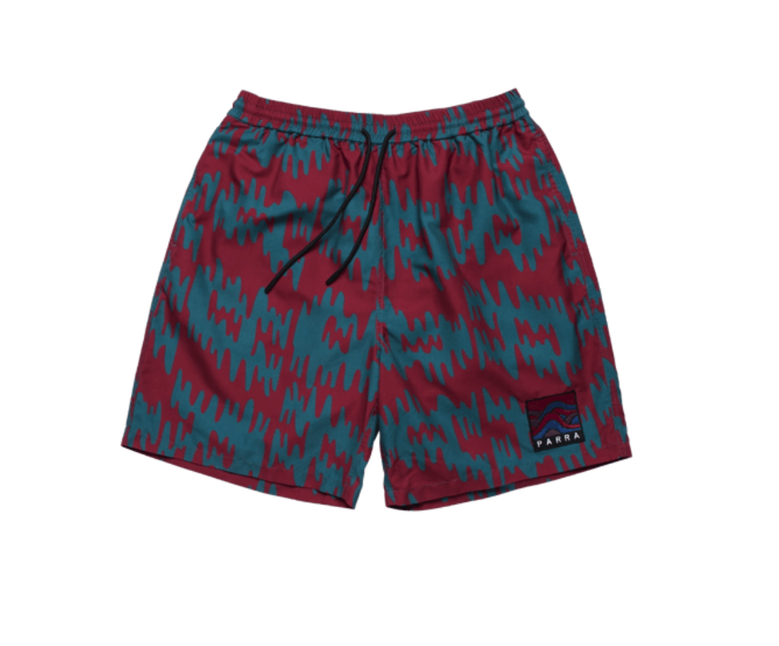 By Parra Tremor Pattern Shorts Red • L