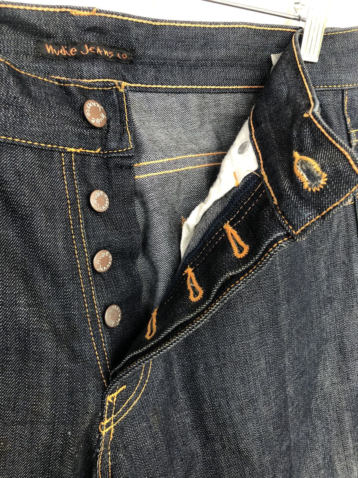 Nudie Jeans Iconic Nudie Jeans 🇮🇹 ™️ Logo Loose Frank Denim Size US 34 / EU 50 - 6 Thumbnail