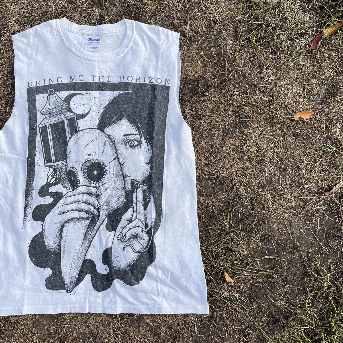 Vintage Vintage Y2K Goth Horror Graphic Tee Sun Faded Black Boxy S Size US S / EU 44-46 / 1 - 2 Thumbnail