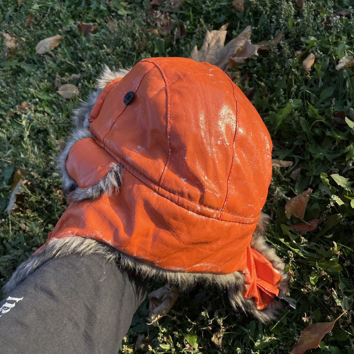 Vintage Vintage 90s Mohair Beanie Orange Faded Streetwear Opium OS Size ONE SIZE - 5 Thumbnail