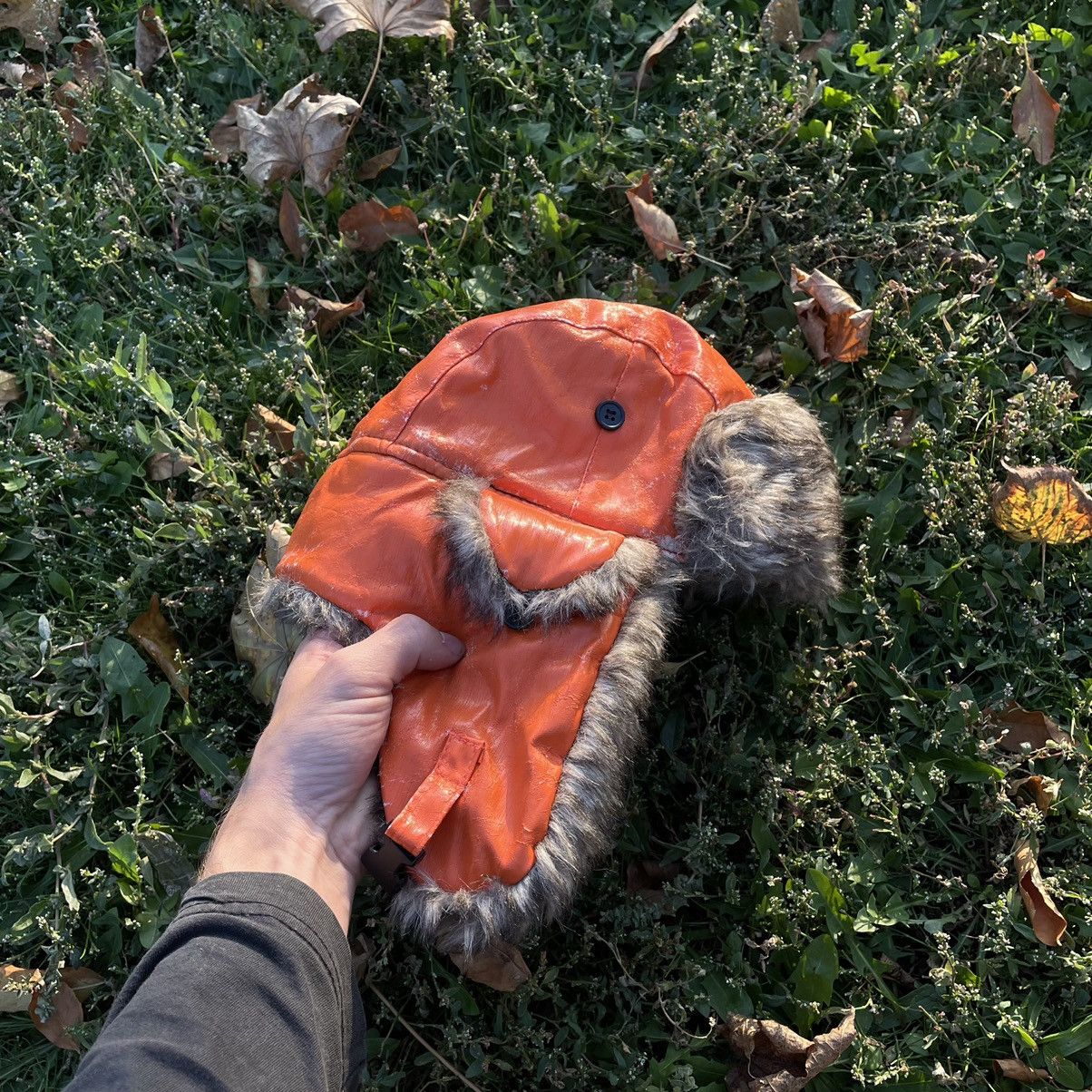 Vintage Vintage 90s Mohair Beanie Orange Faded Streetwear Opium OS Size ONE SIZE - 2 Thumbnail
