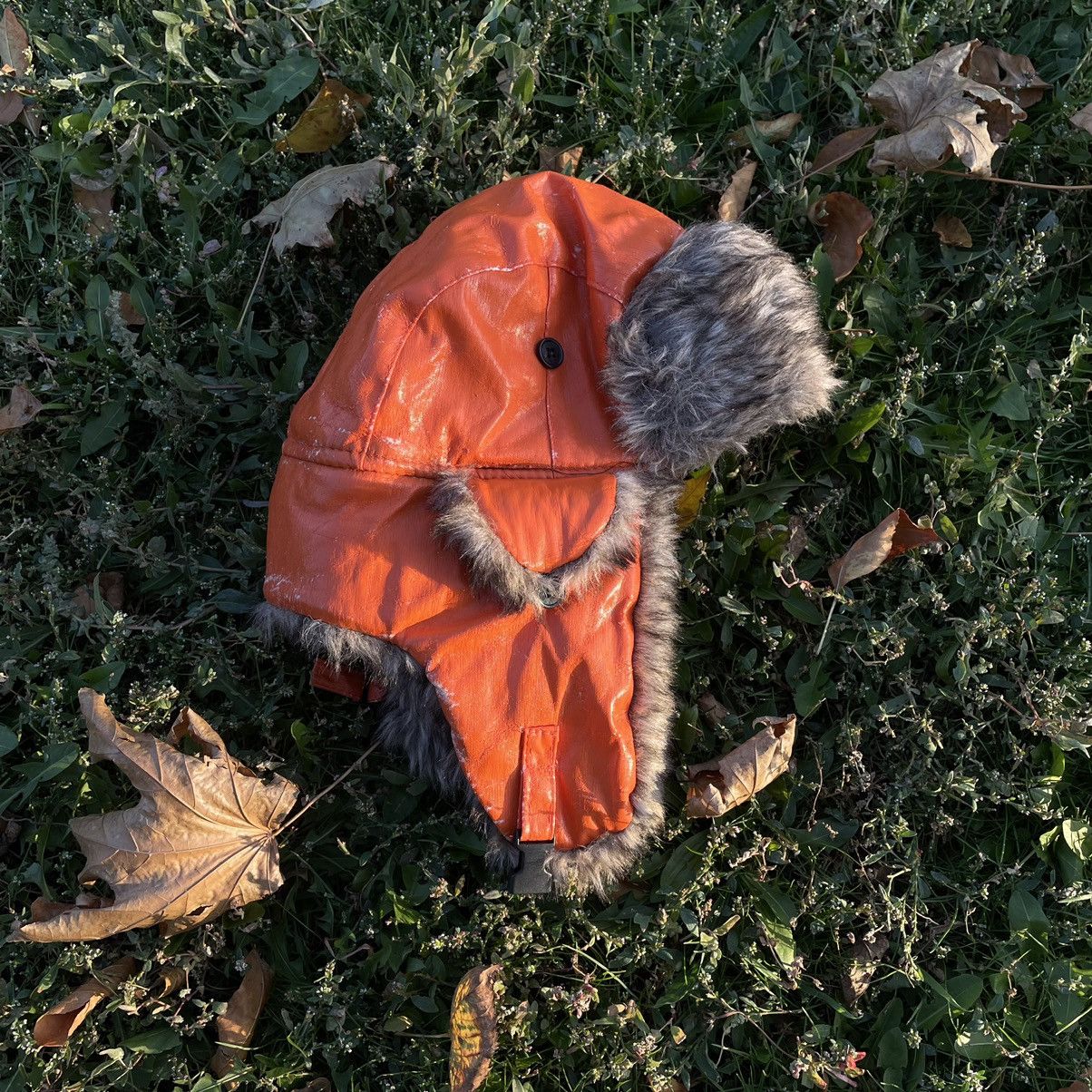 Vintage Vintage 90s Mohair Beanie Orange Faded Streetwear Opium OS Size ONE SIZE - 1 Thumbnail
