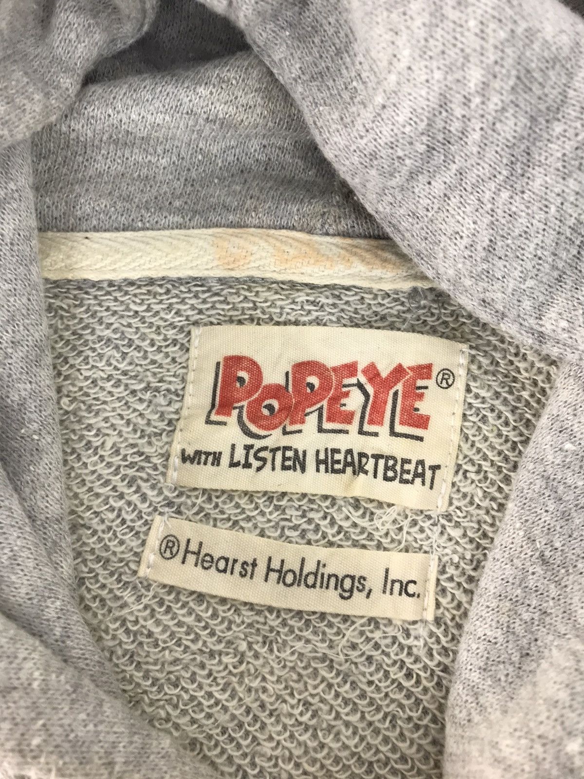 Cartoon Network Popeye X Listen Hearbeat Hearst Holding Hoodies K501j Size US L / EU 52-54 / 3 - 3 Thumbnail