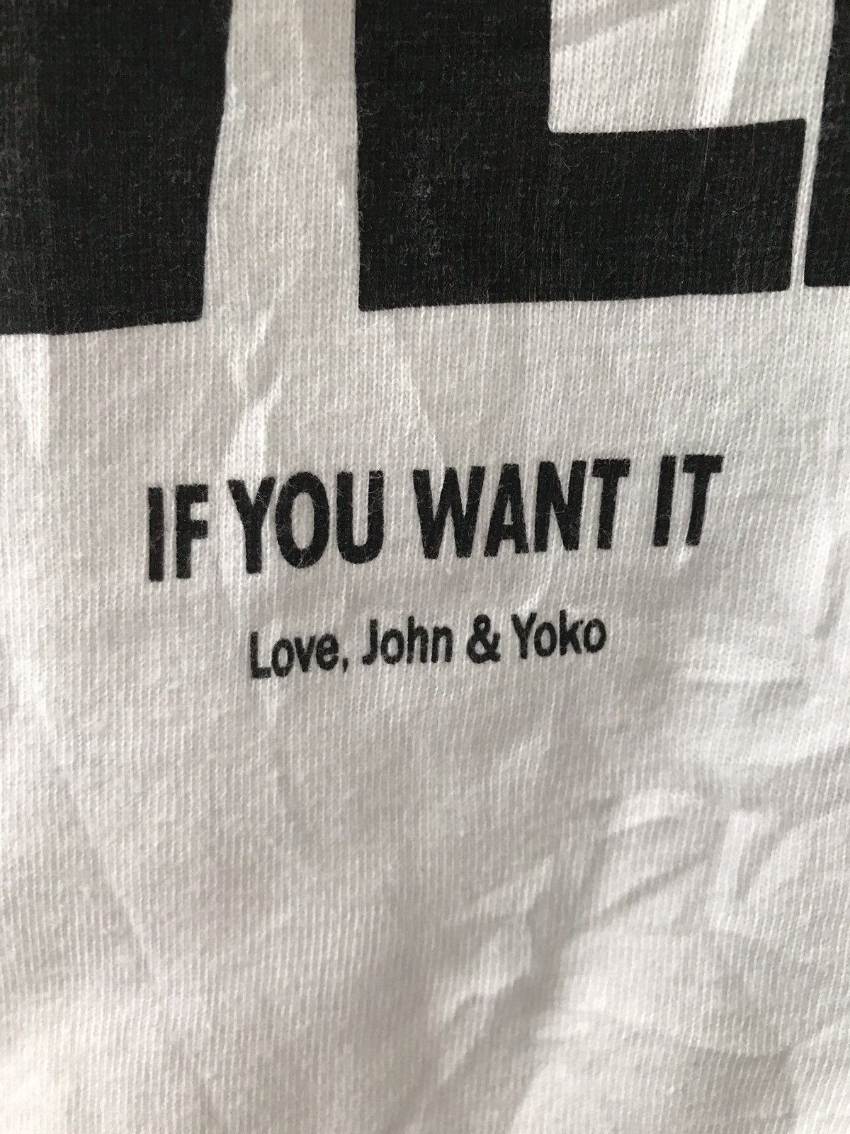 Japanese Brand War Is Over John Lennon Yoko Ono Quote Size US XS / EU 42 / 0 - 3 Thumbnail