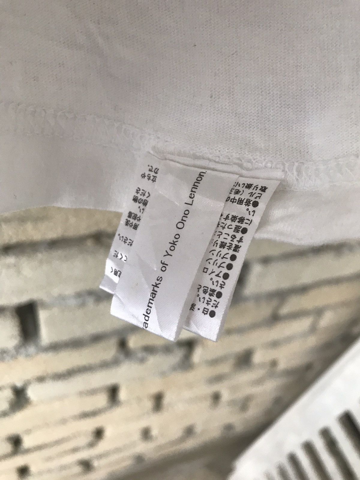 Japanese Brand War Is Over John Lennon Yoko Ono Quote Size US XS / EU 42 / 0 - 4 Thumbnail