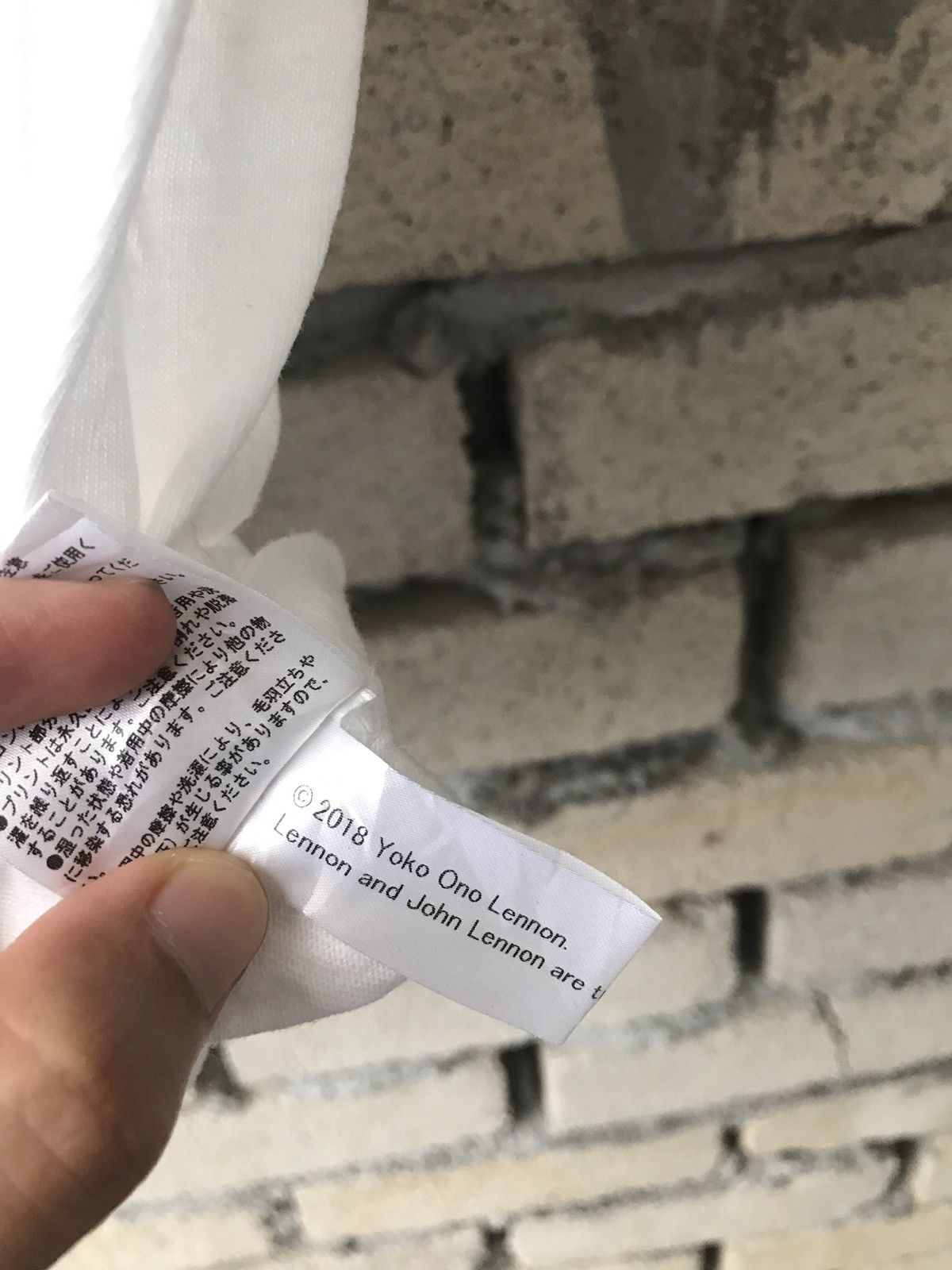 Japanese Brand War Is Over John Lennon Yoko Ono Quote Size US XS / EU 42 / 0 - 5 Thumbnail