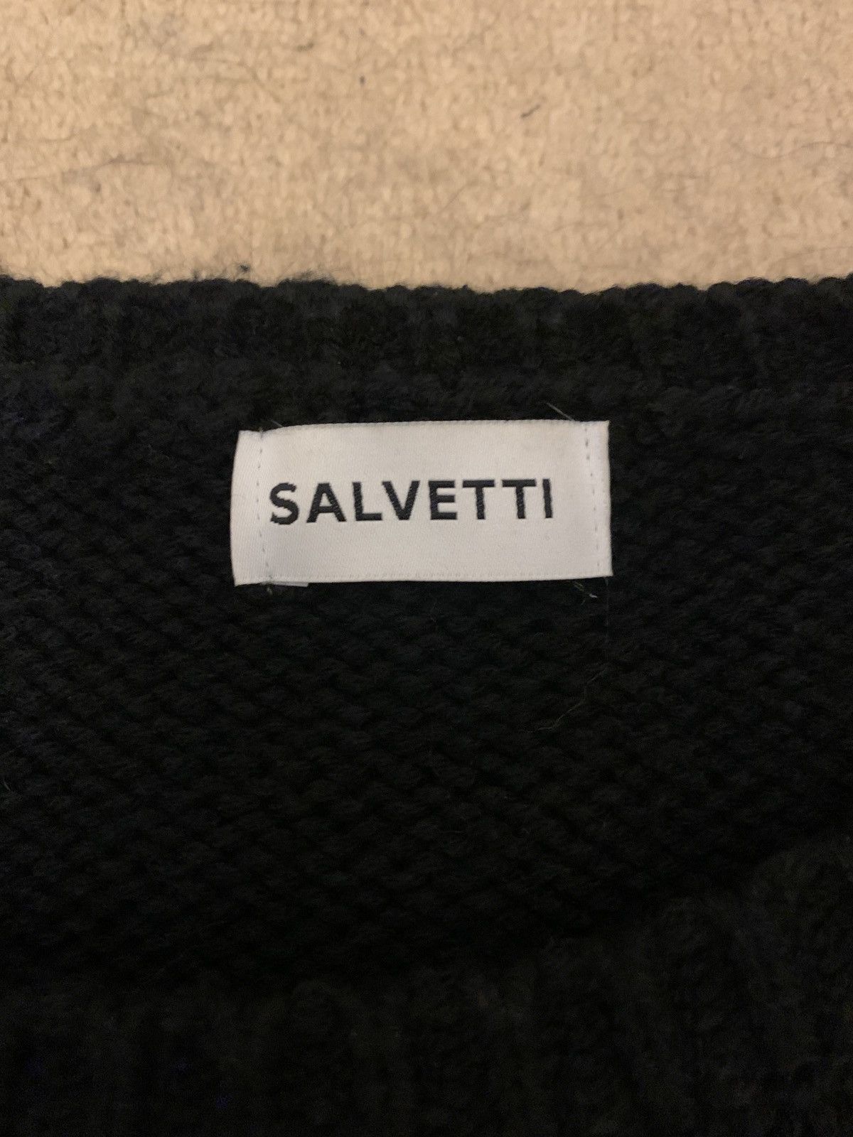 Streetwear Salvetti Symbolic Black and Red Knit Jumper | Grailed