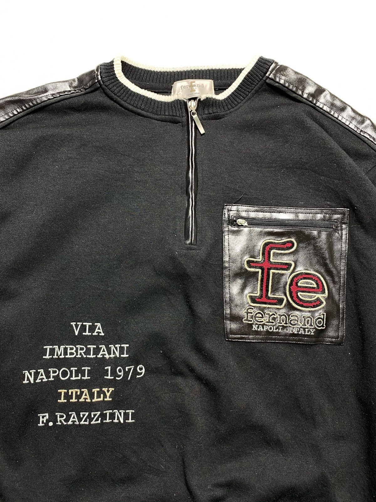 Other Fernand Napoli Italy Leather Crewneck Size US M / EU 48-50 / 2 - 2 Thumbnail