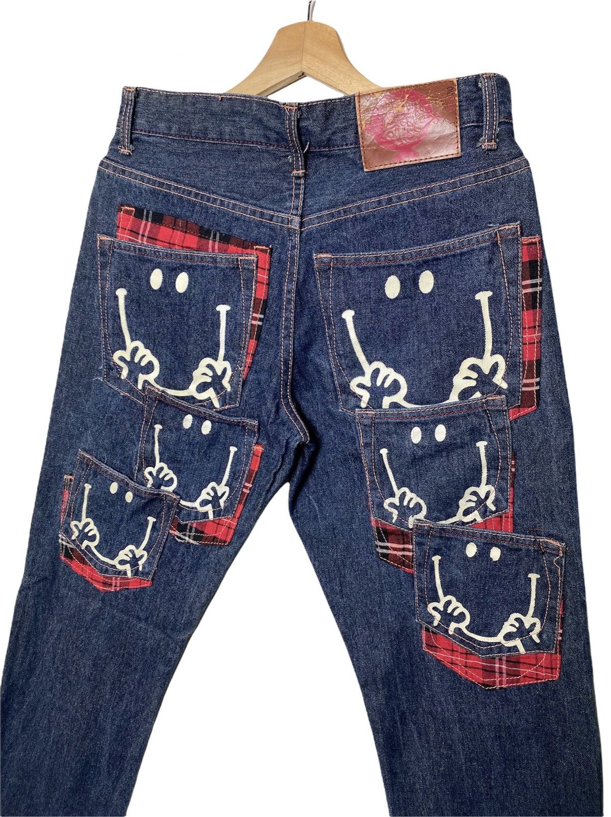 image of Vintage Mr Happy Multipocket Denim in Blue, Men's (Size 30)