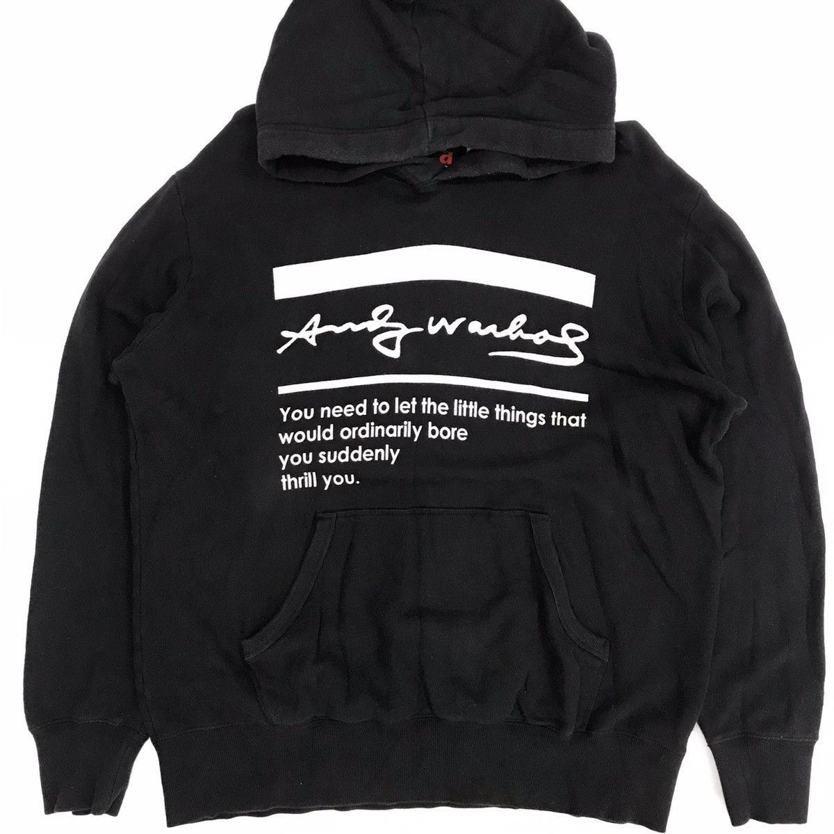 image of Andy Warhol X Ut Hoodie in Black, Men's (Size XL)