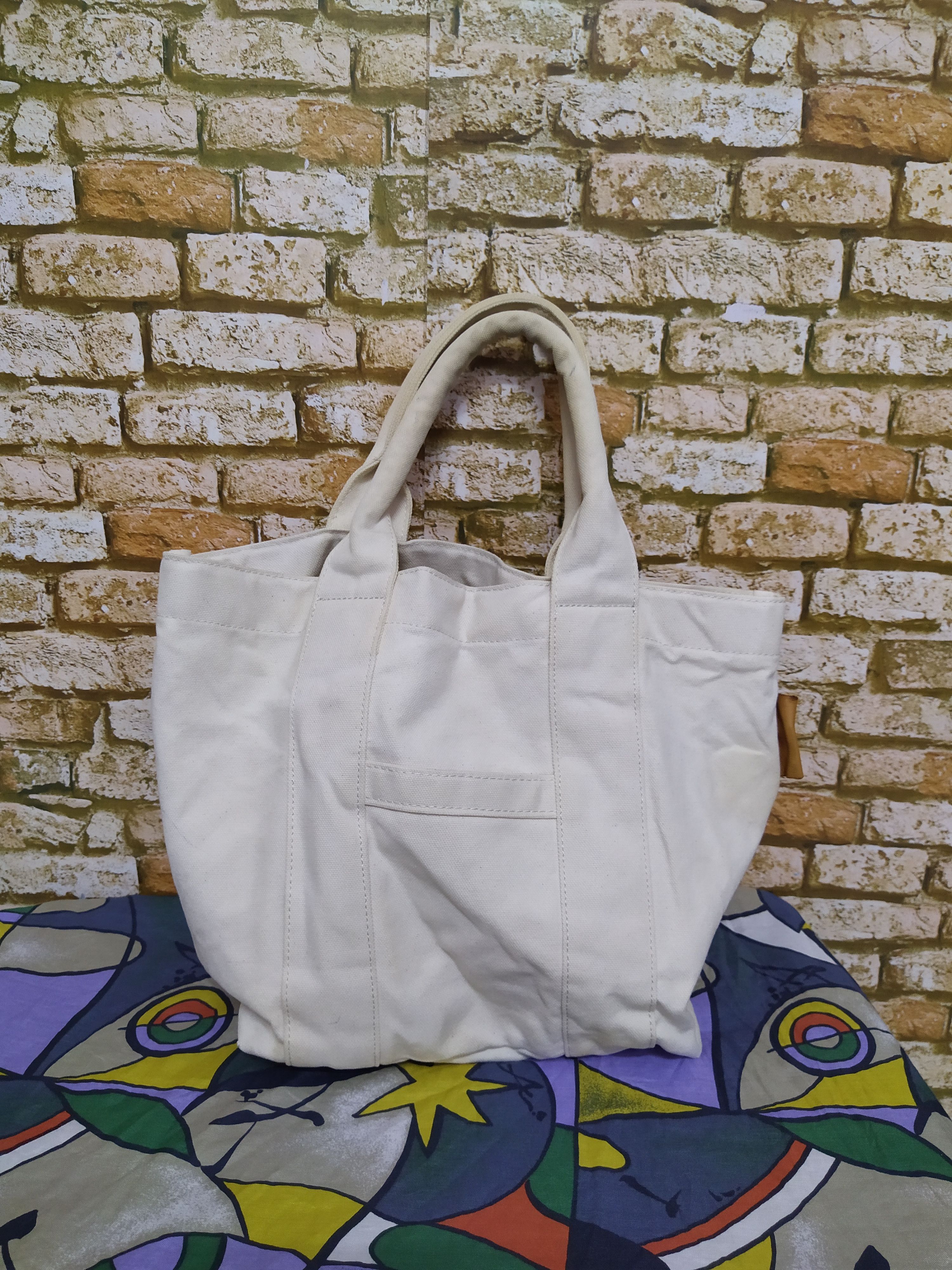 KEITAMARUYAMA KEITAMARUYAMA JAPAN DESIGNER TOTE BAG DUCK CANVAS (C44) Size ONE SIZE - 3 Thumbnail