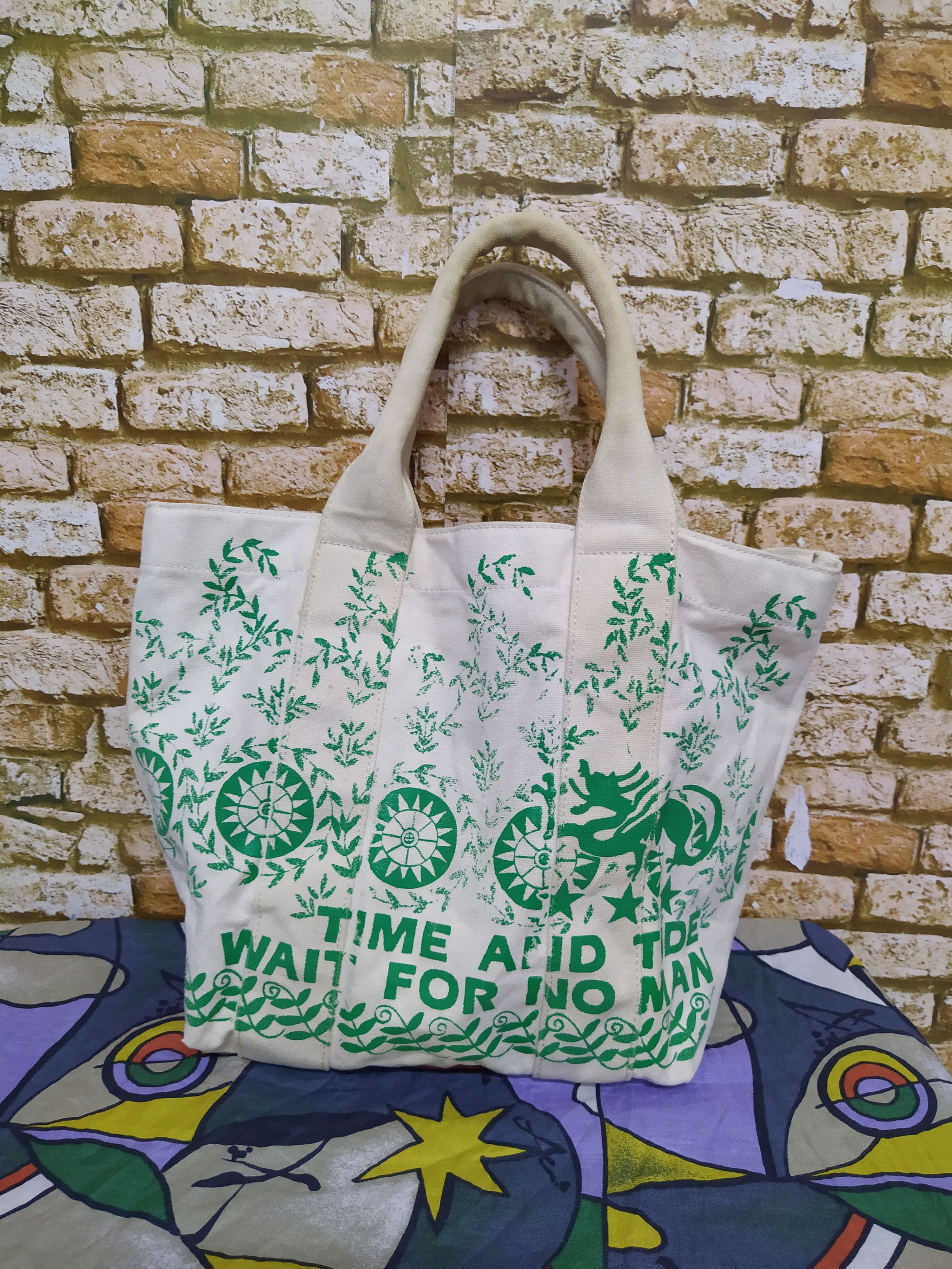 KEITAMARUYAMA JAPAN DESIGNER TOTE BAG DUCK CANVAS (C44)