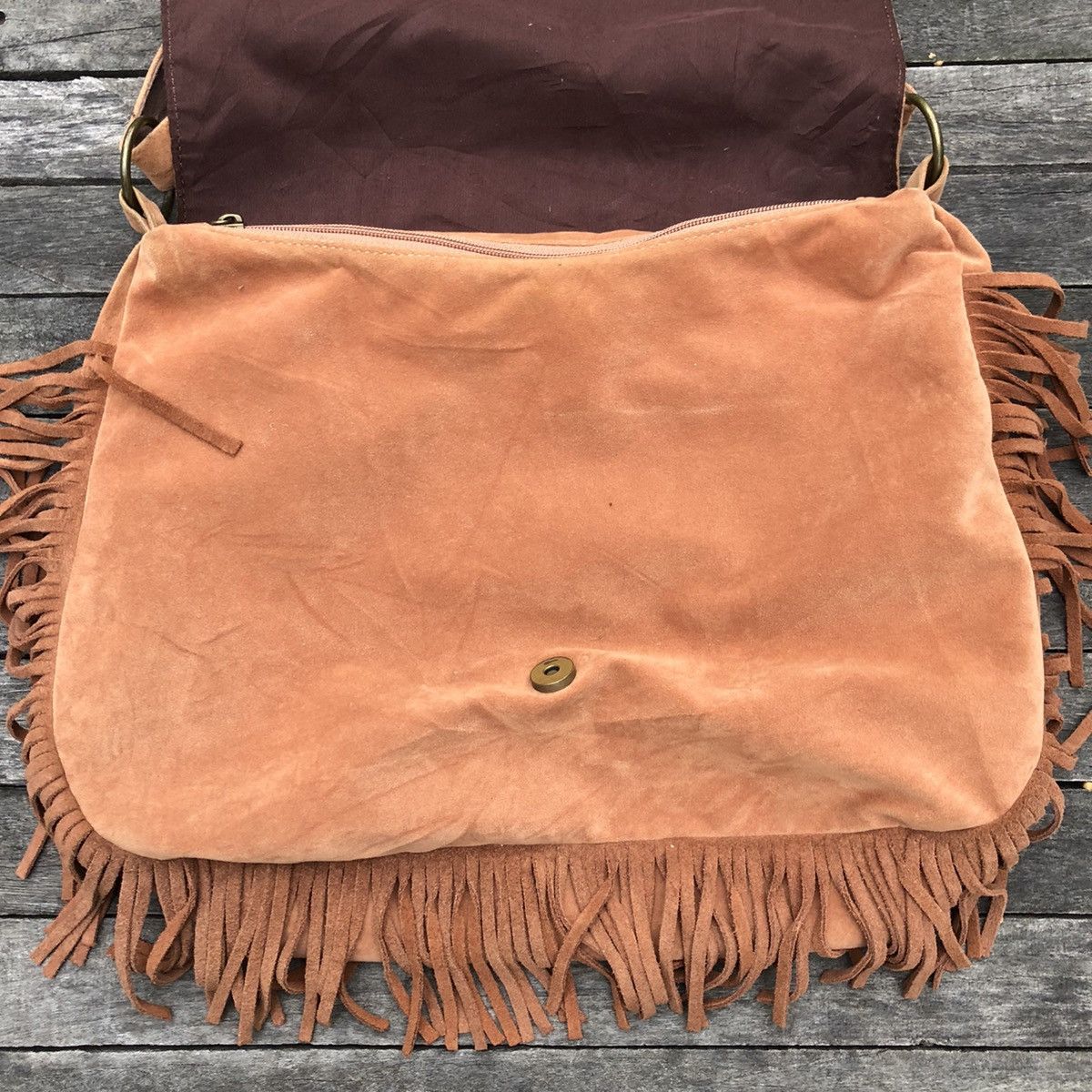 If Six Was Nine × Japanese Brand × Le Grande Bleu (L.G.B.) suede sling bag red indian Size ONE SIZE - 5 Thumbnail