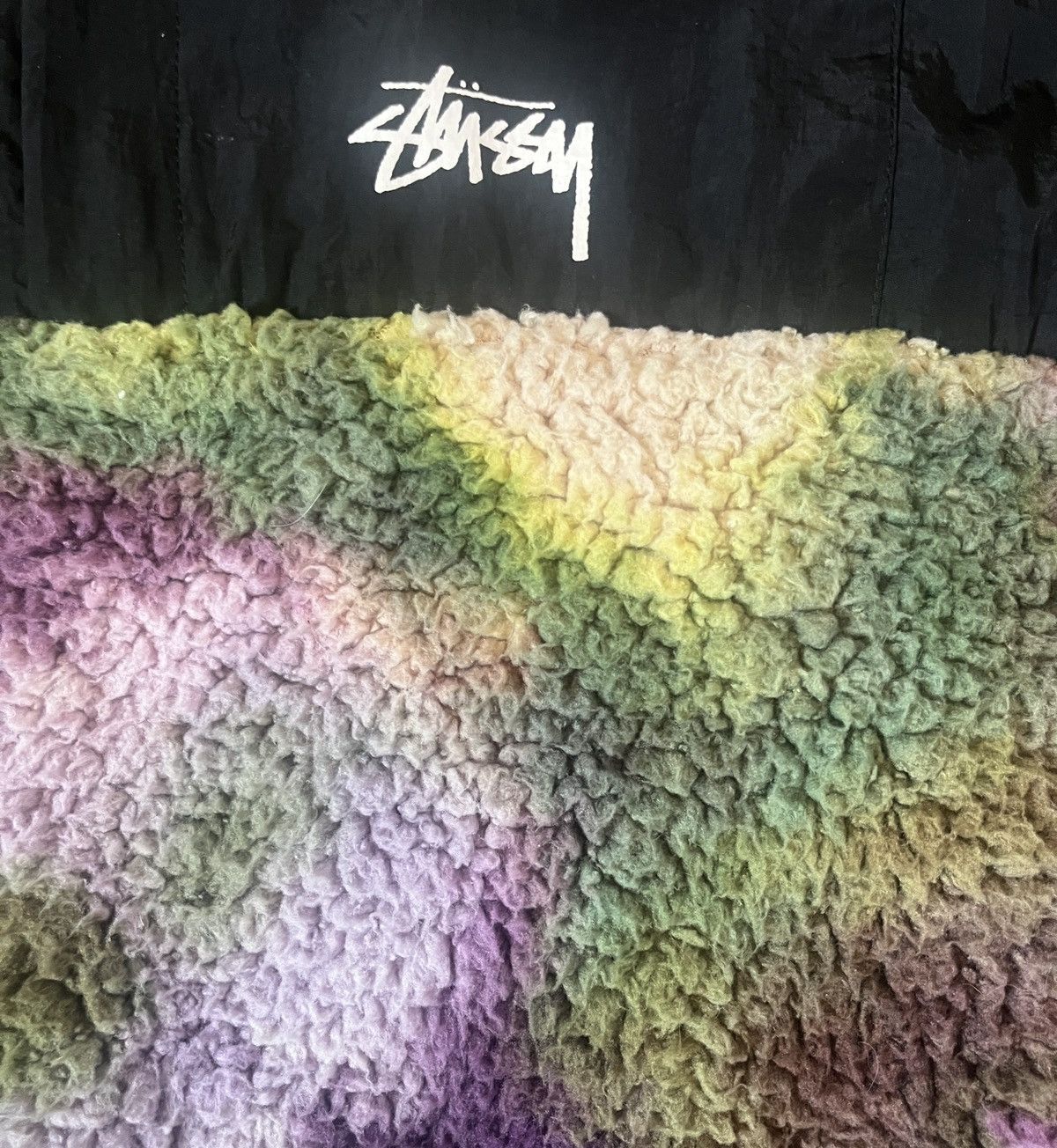 Stussy Stussy Reversible Tie-Dye Micro-Fleece Jacket | Grailed