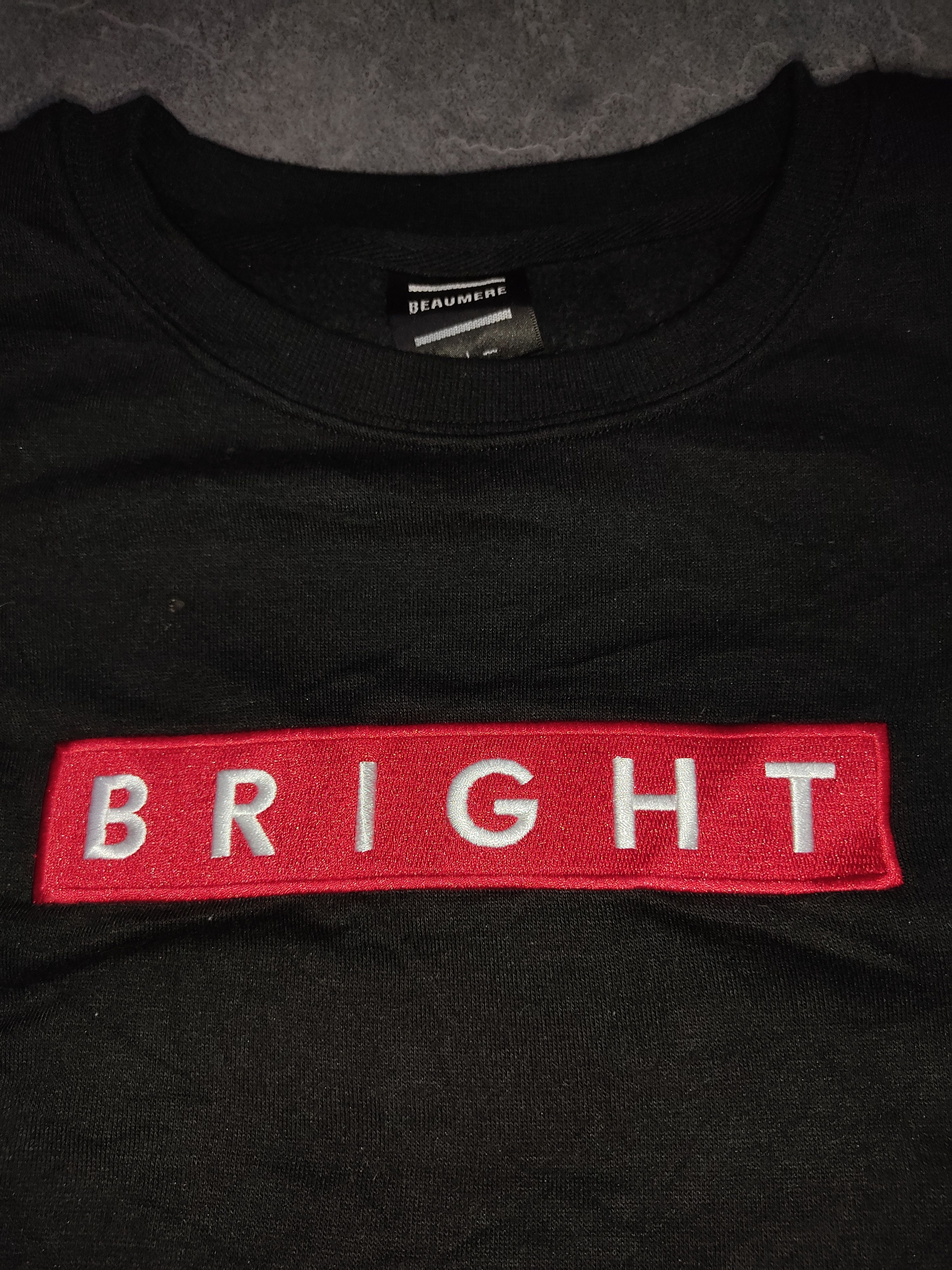 Japanese Brand BEAUMERE BOX LOGO BRIGHT BLACK SWEATSHIRT Size US L / EU 52-54 / 3 - 7 Thumbnail
