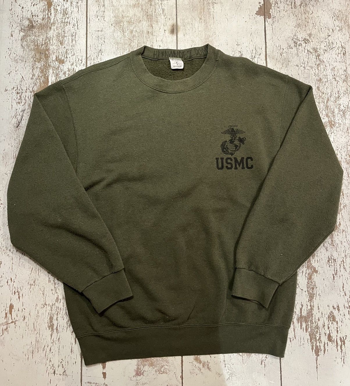 Vintage Vintage USMC army sweatshirt Size US M / EU 48-50 / 2 - 1 Thumbnail