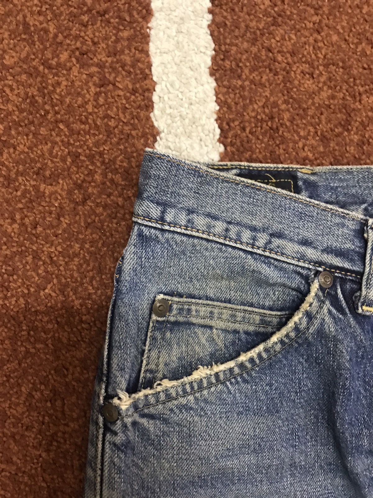 Lee × Vintage Vintage Lee Rider 1505 Dirty Selvedge Jeans Size US 31 - 8 Thumbnail