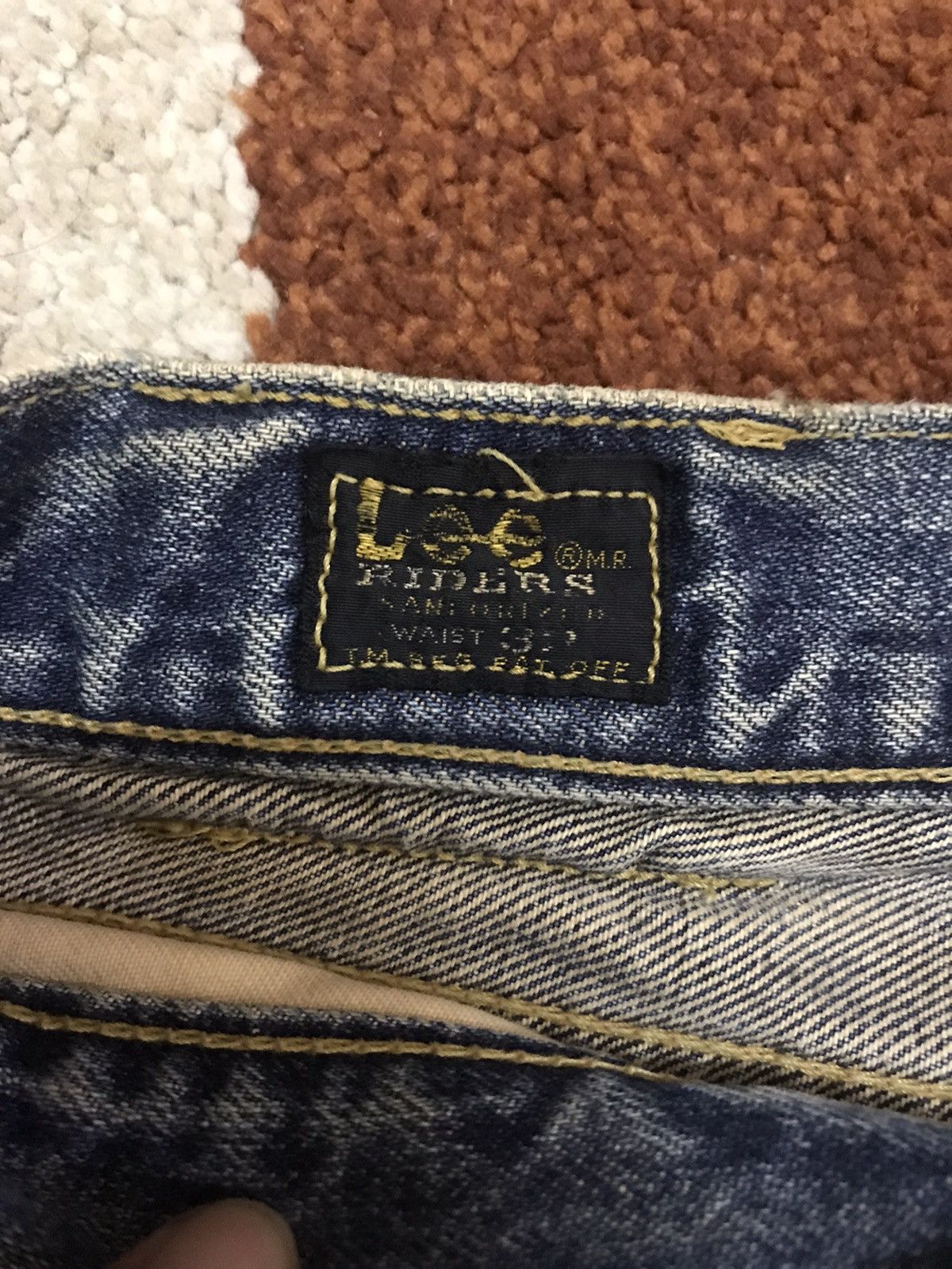 Lee × Vintage Vintage Lee Rider 1505 Dirty Selvedge Jeans Size US 31 - 9 Thumbnail