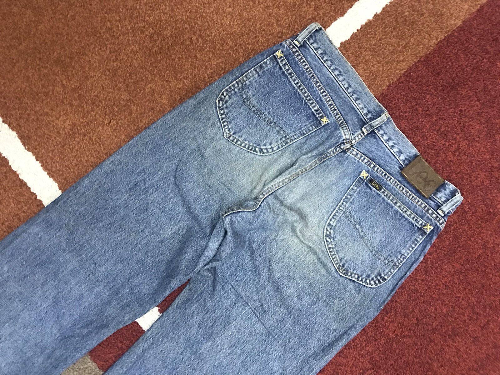 Lee × Vintage Vintage Lee Rider 1505 Dirty Selvedge Jeans Size US 31 - 12 Thumbnail