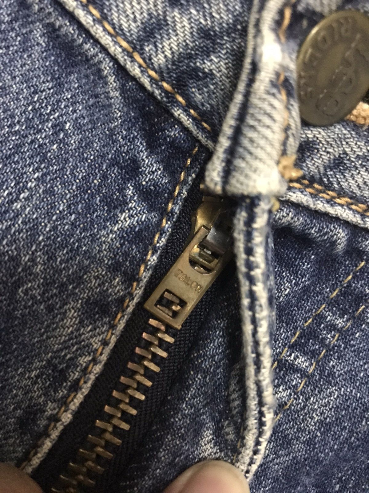 Lee × Vintage Vintage Lee Rider 1505 Dirty Selvedge Jeans Size US 31 - 7 Thumbnail