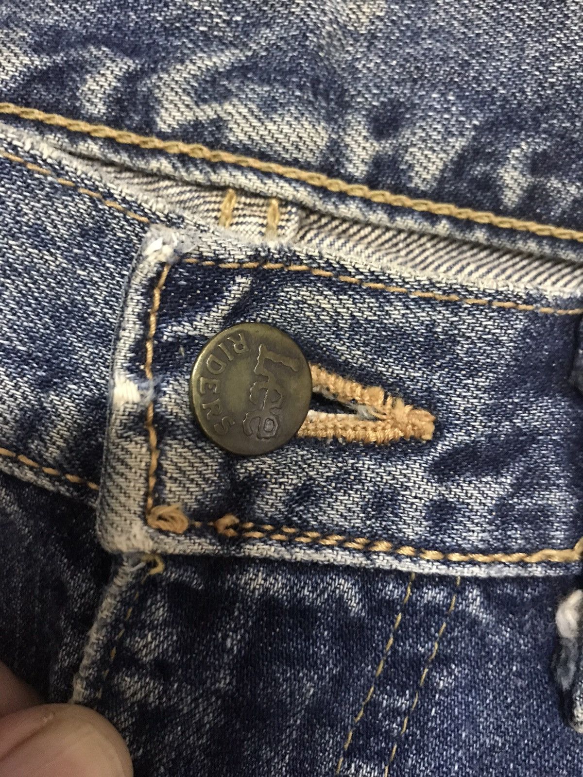 Lee × Vintage Vintage Lee Rider 1505 Dirty Selvedge Jeans Size US 31 - 6 Thumbnail
