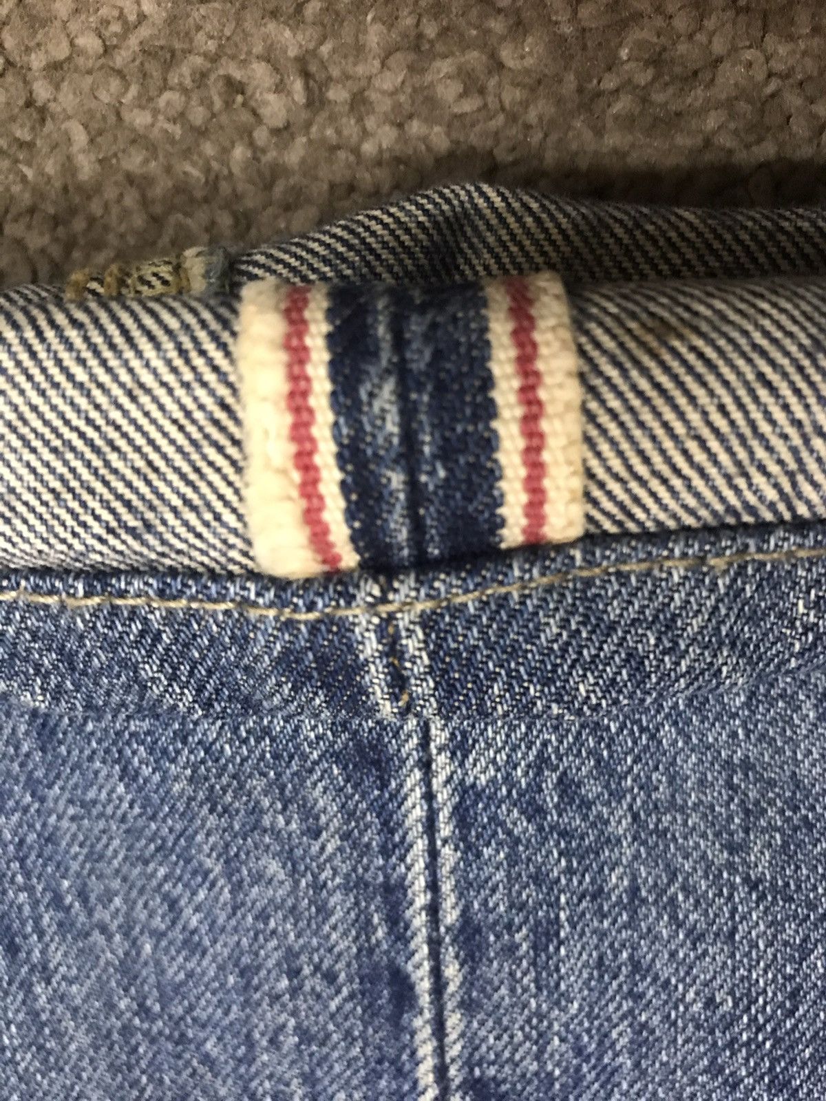Lee × Vintage Vintage Lee Rider 1505 Dirty Selvedge Jeans Size US 31 - 19 Thumbnail