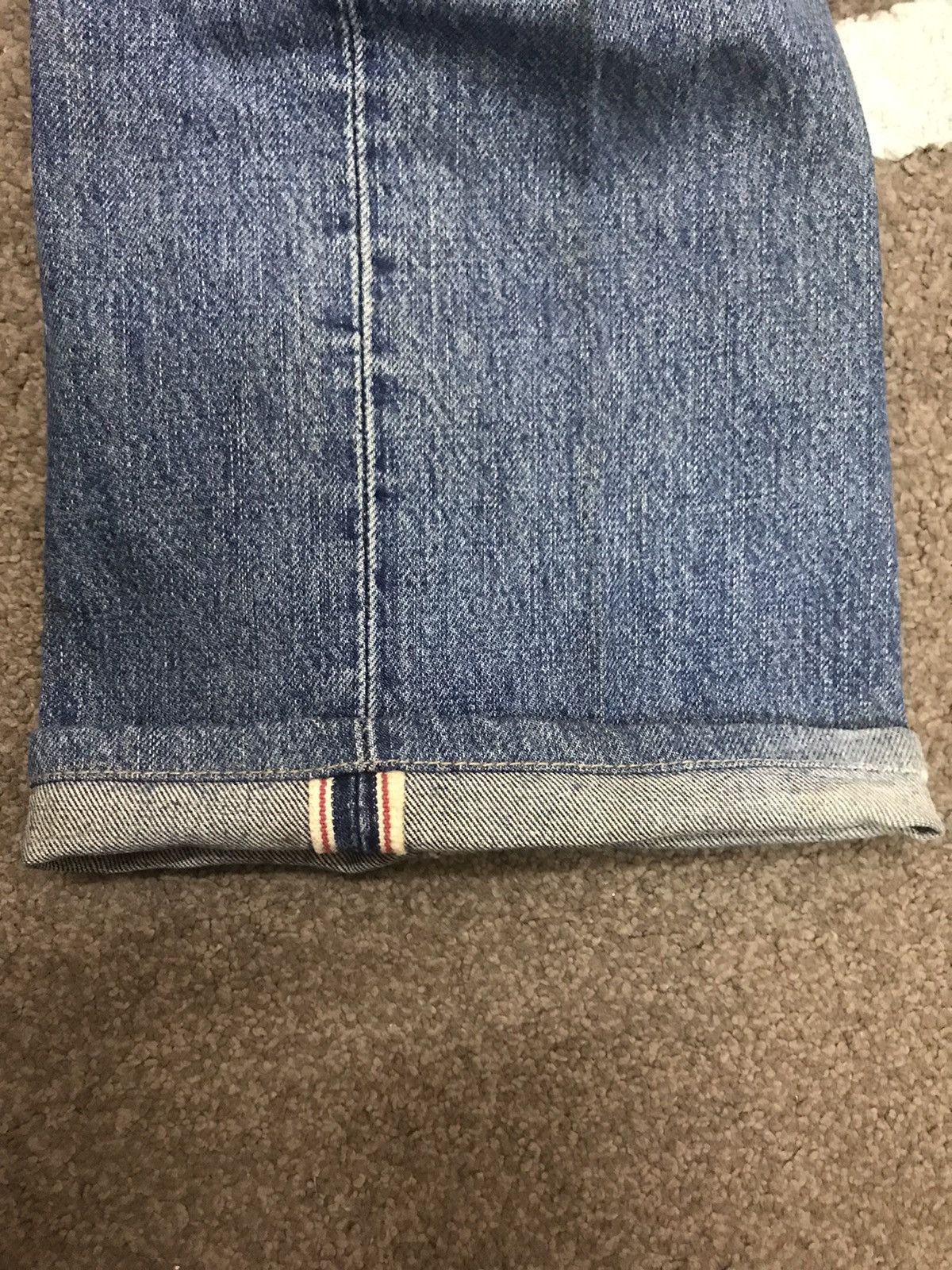Lee × Vintage Vintage Lee Rider 1505 Dirty Selvedge Jeans Size US 31 - 18 Thumbnail