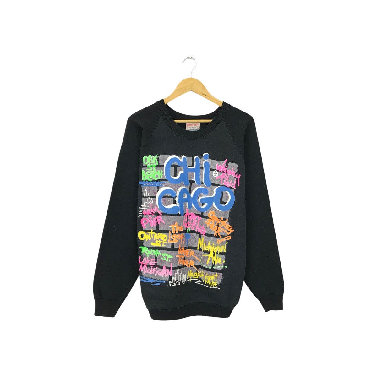Vintage Vintage Chicago Sweatshirt Crewneck Pullover Jumper Size US L / EU 52-54 / 3 - 1 Thumbnail