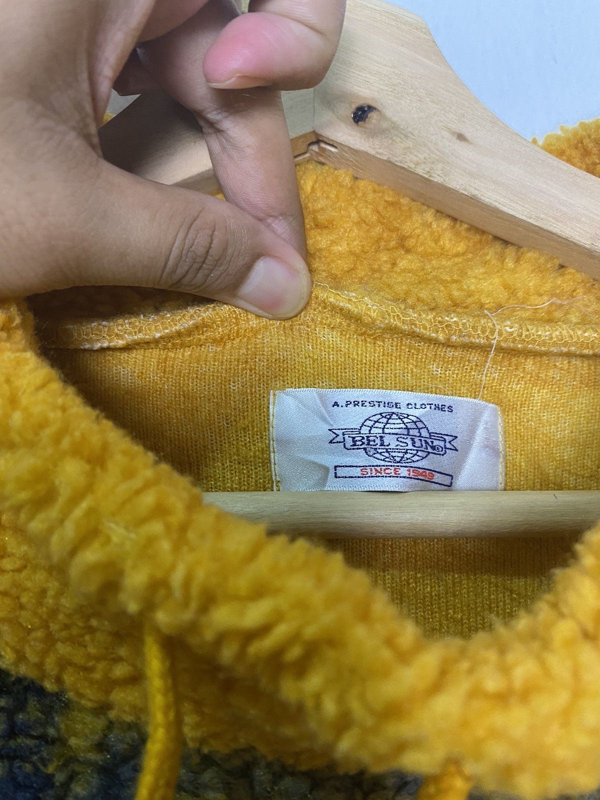 Japanese Brand OFFER 🔥 Vintage Checkered Fleece Sweatshirt By Bel Sun Size US M / EU 48-50 / 2 - 3 Thumbnail