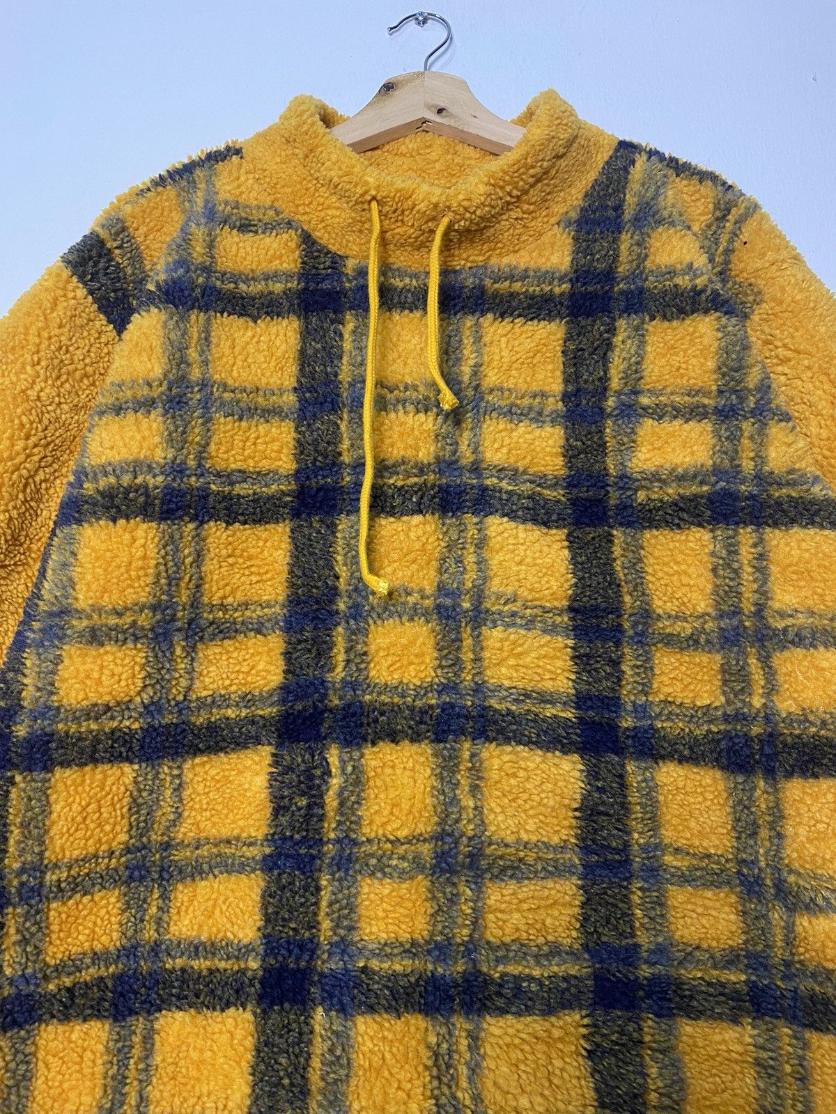 Japanese Brand OFFER 🔥 Vintage Checkered Fleece Sweatshirt By Bel Sun Size US M / EU 48-50 / 2 - 2 Thumbnail