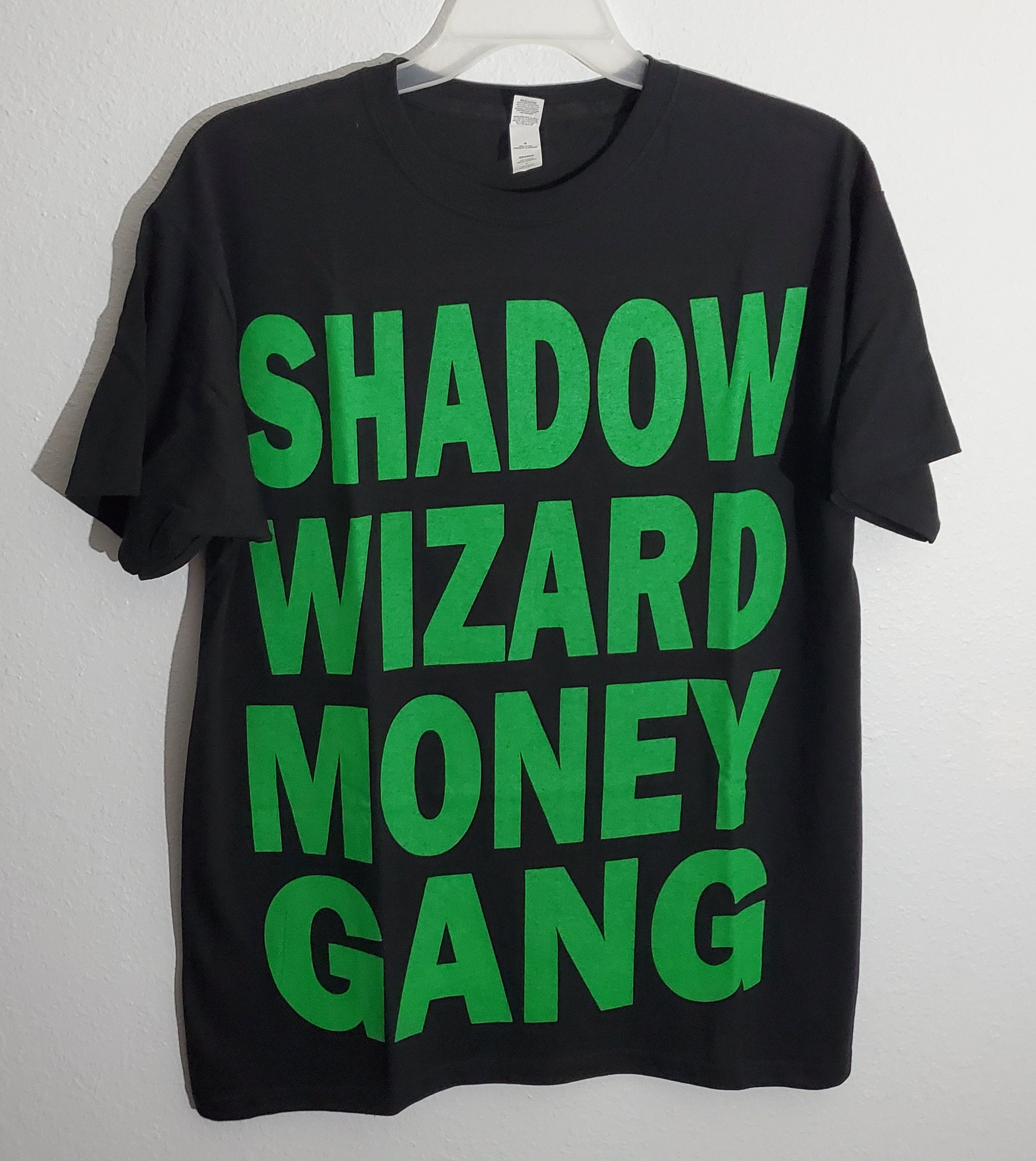 Official Shadow Wizard Money Gang T-Shirt Green Large