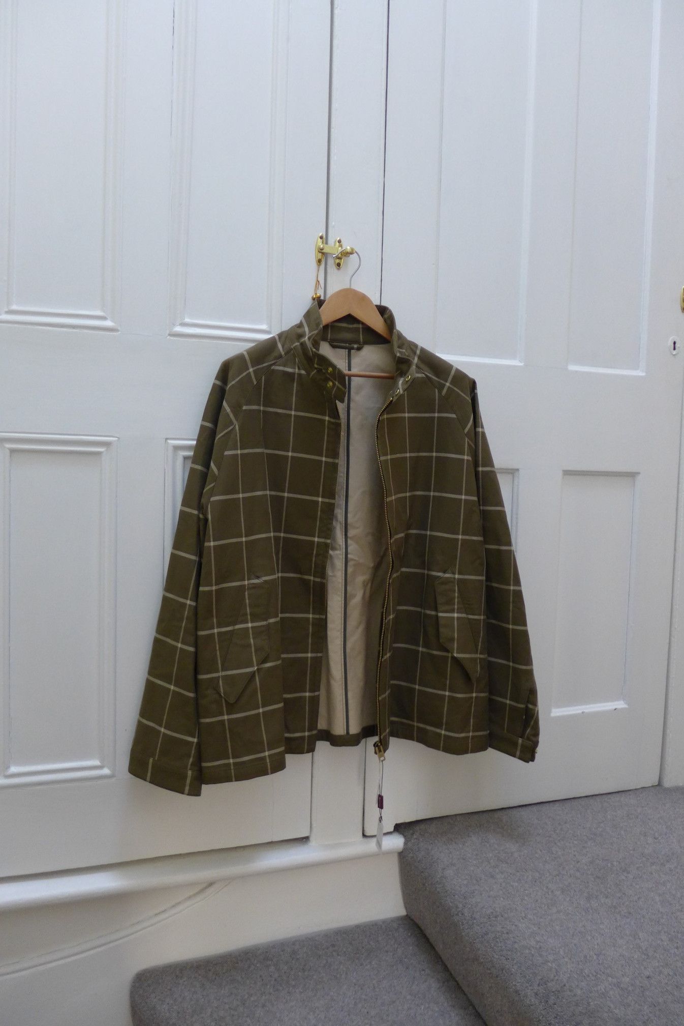 Camoshita Camoshita Jacket - Green & White Check Cotton Size US XXL / EU 58 / 5 - 3 Thumbnail