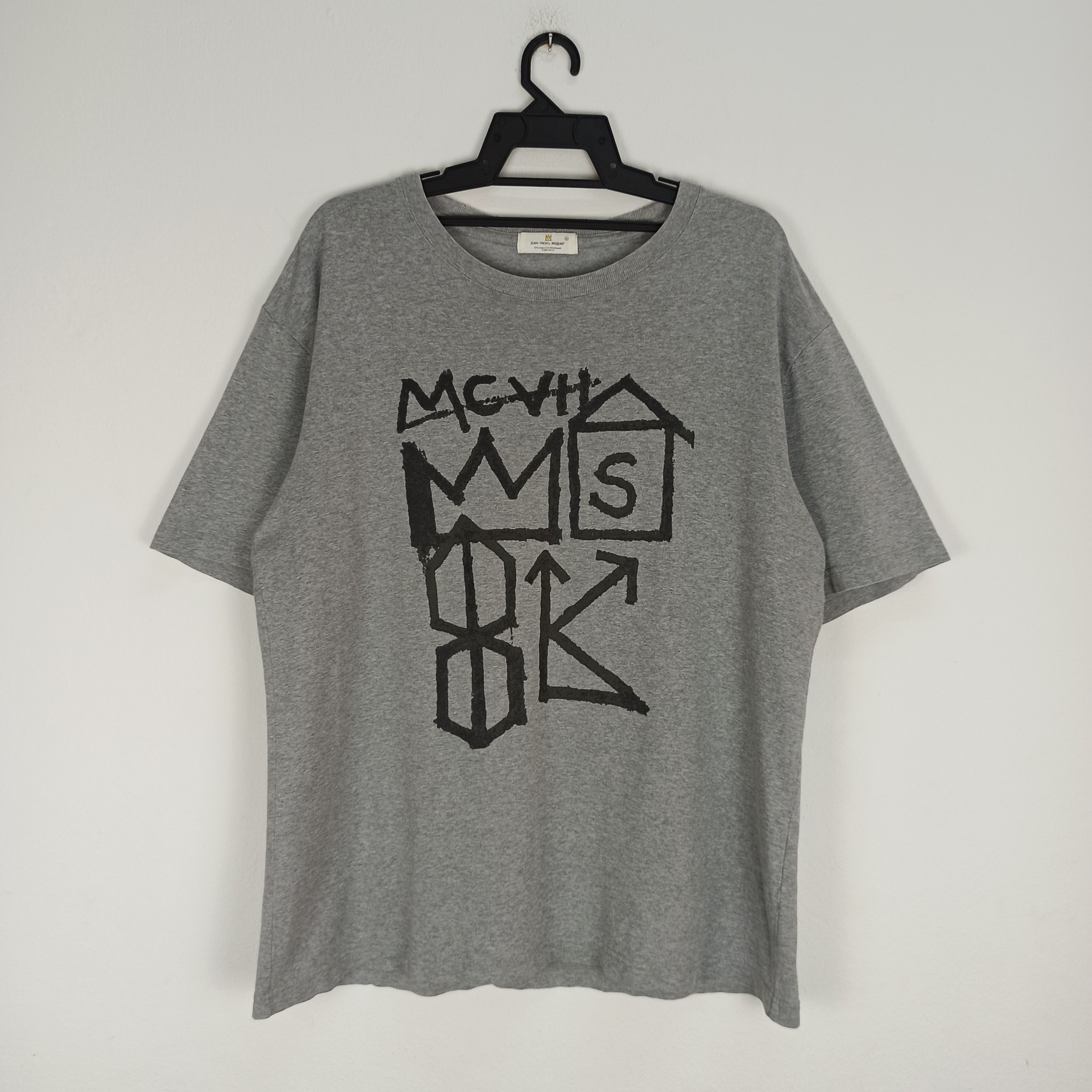 Jean-Michel Basquiat Rare🔥 Jean Michel Basquiat T-shirt Art Design Size US XL / EU 56 / 4 - 1 Thumbnail