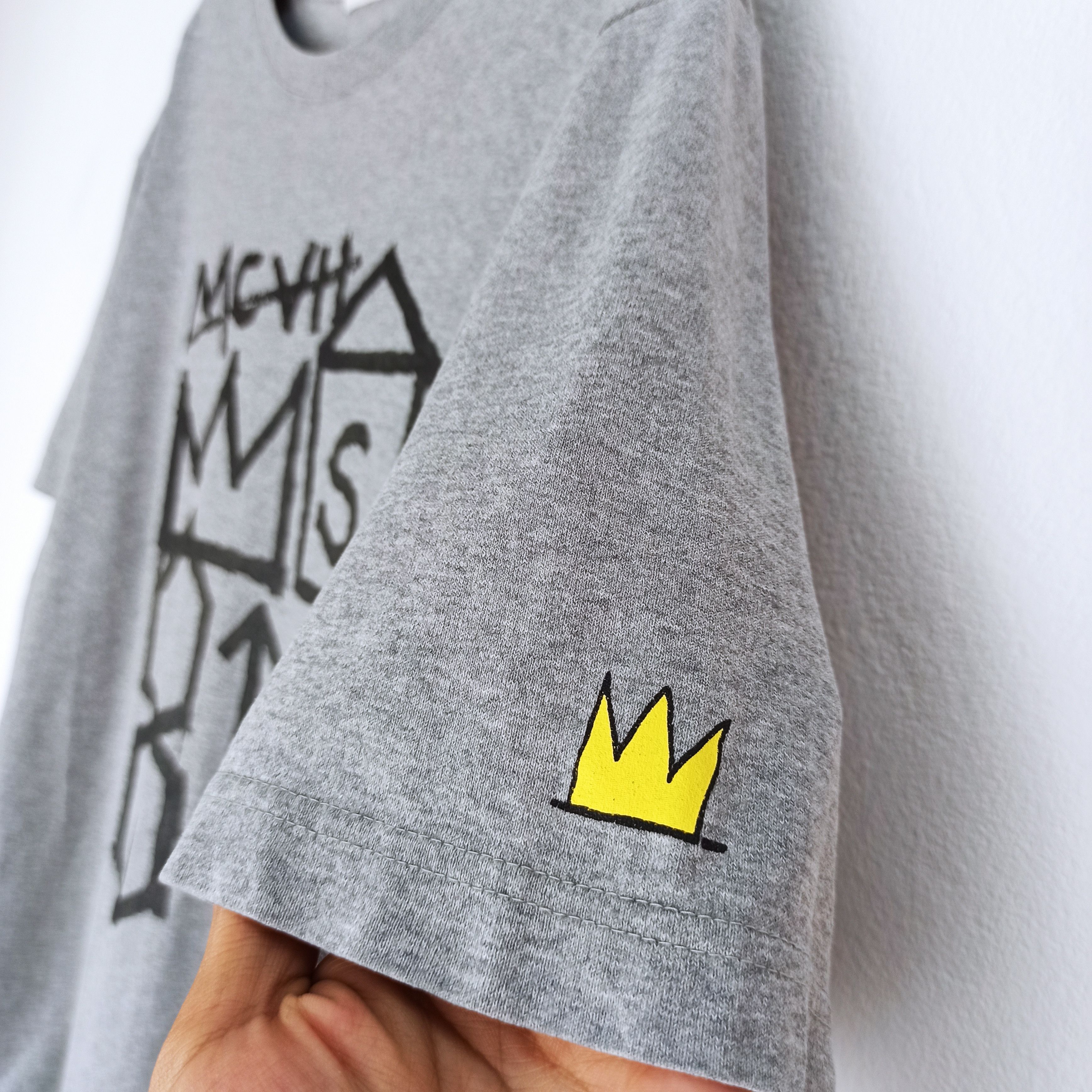 Jean-Michel Basquiat Rare🔥 Jean Michel Basquiat T-shirt Art Design Size US XL / EU 56 / 4 - 3 Thumbnail