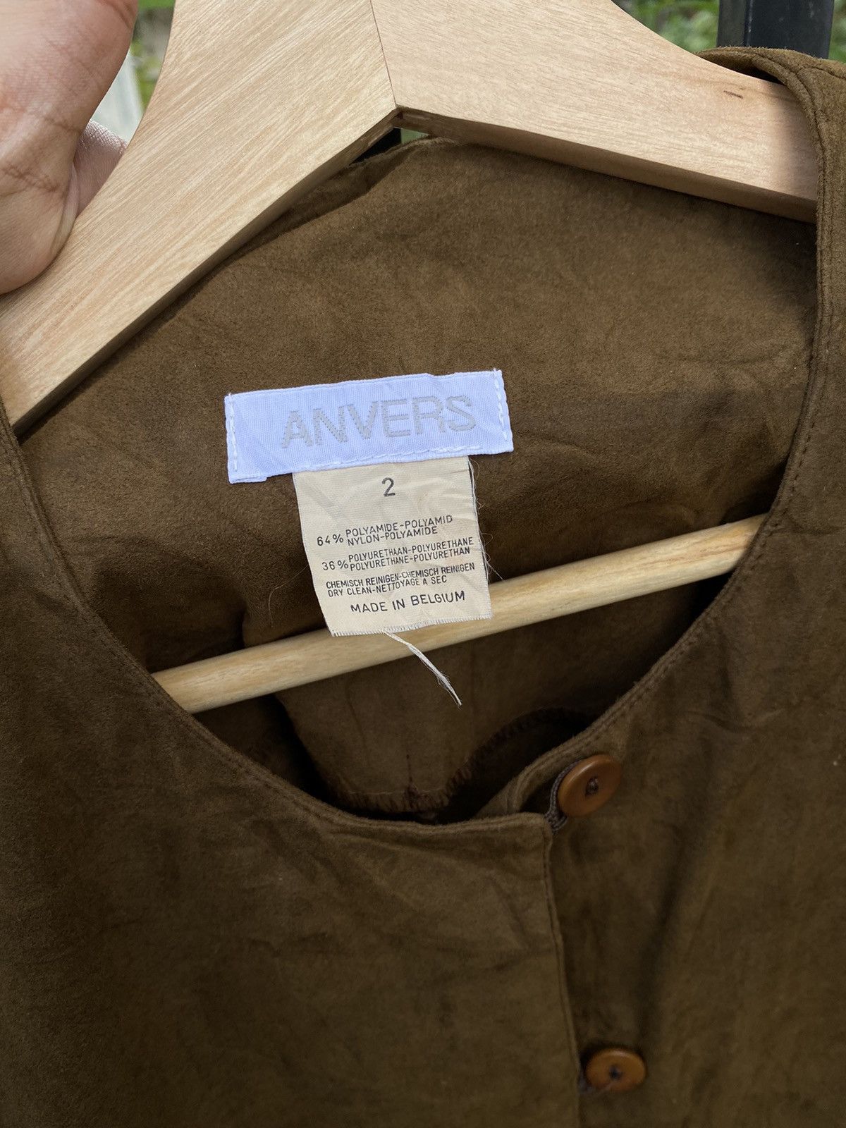Leather Vintage Anvers Leather Long Shirts Button Up Cardigan Size M / US 6-8 / IT 42-44 - 4 Thumbnail