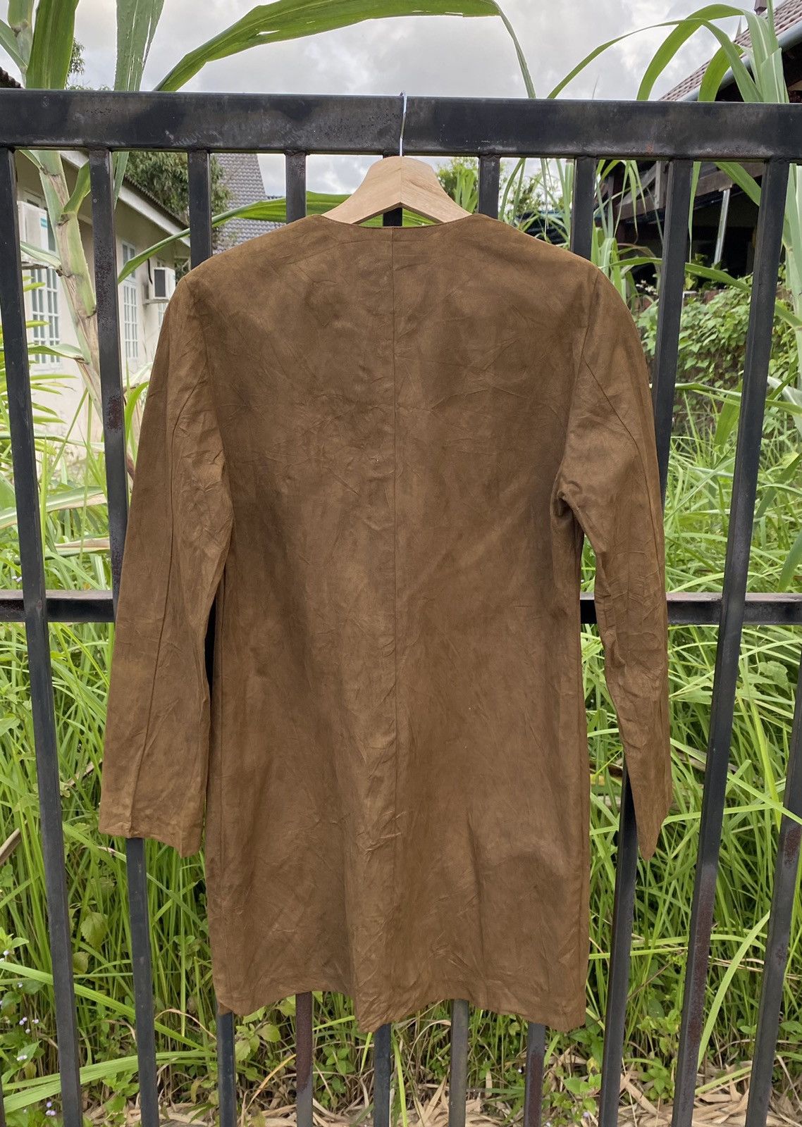Leather Vintage Anvers Leather Long Shirts Button Up Cardigan Size M / US 6-8 / IT 42-44 - 5 Thumbnail
