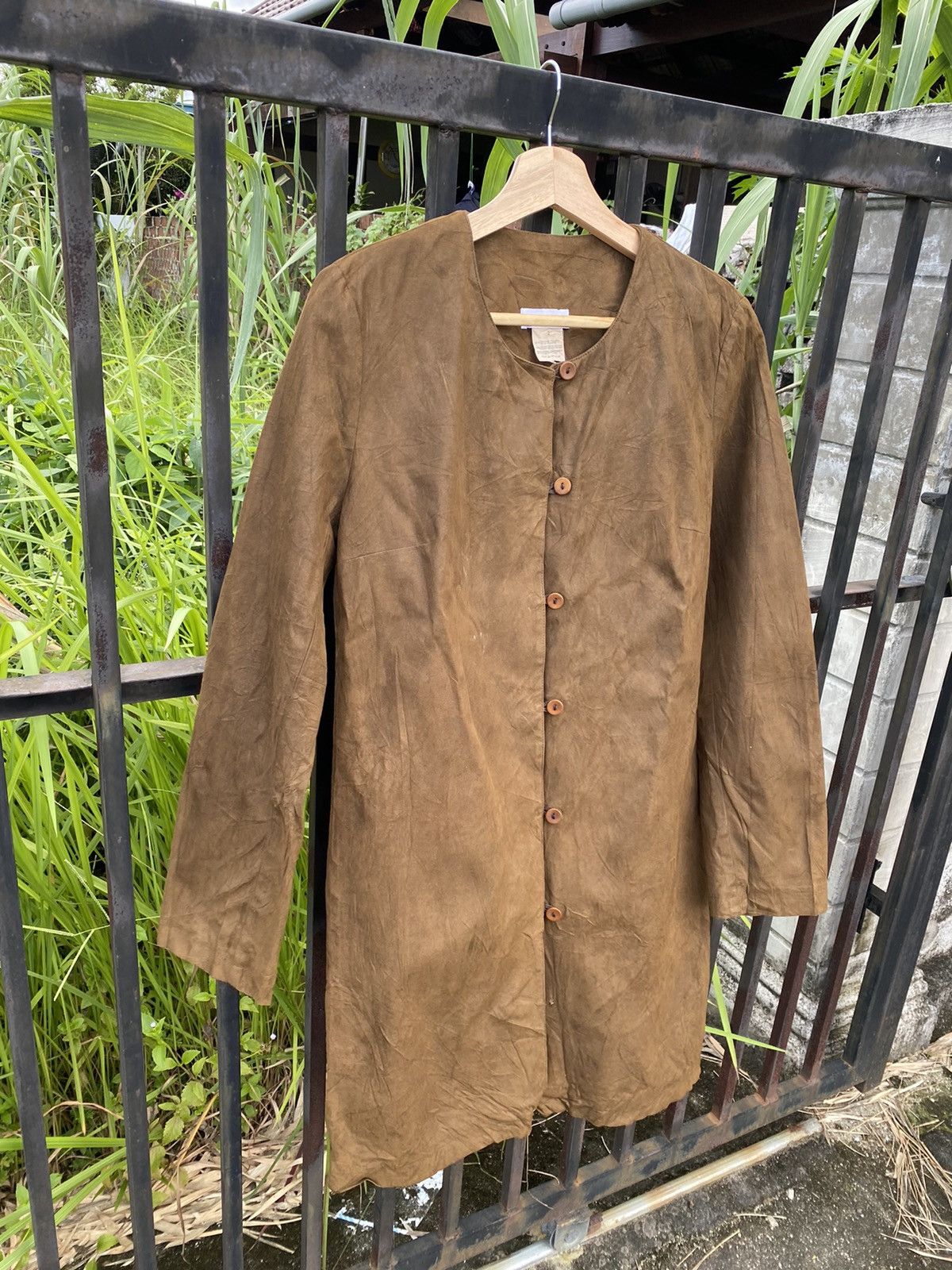 Leather Vintage Anvers Leather Long Shirts Button Up Cardigan Size M / US 6-8 / IT 42-44 - 3 Thumbnail