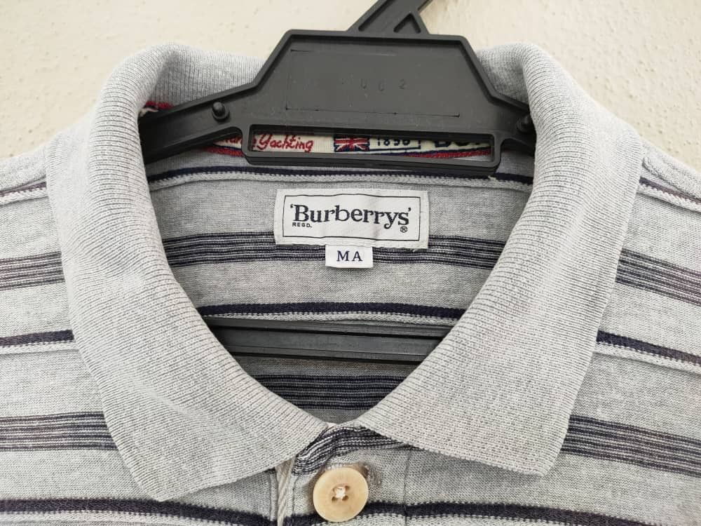 Burberry Vintage Burberry Stripes Polo T Size US M / EU 48-50 / 2 - 3 Thumbnail