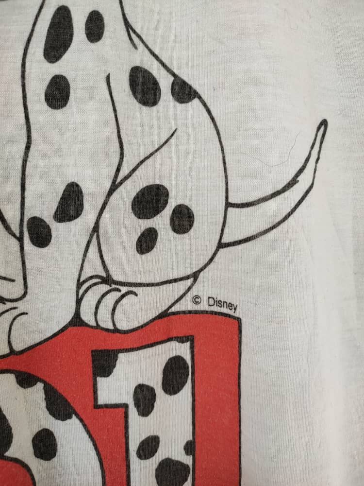 Disney 80s Vintage Single Stitch 101 Dalmatians Size M / US 6-8 / IT 42-44 - 3 Thumbnail